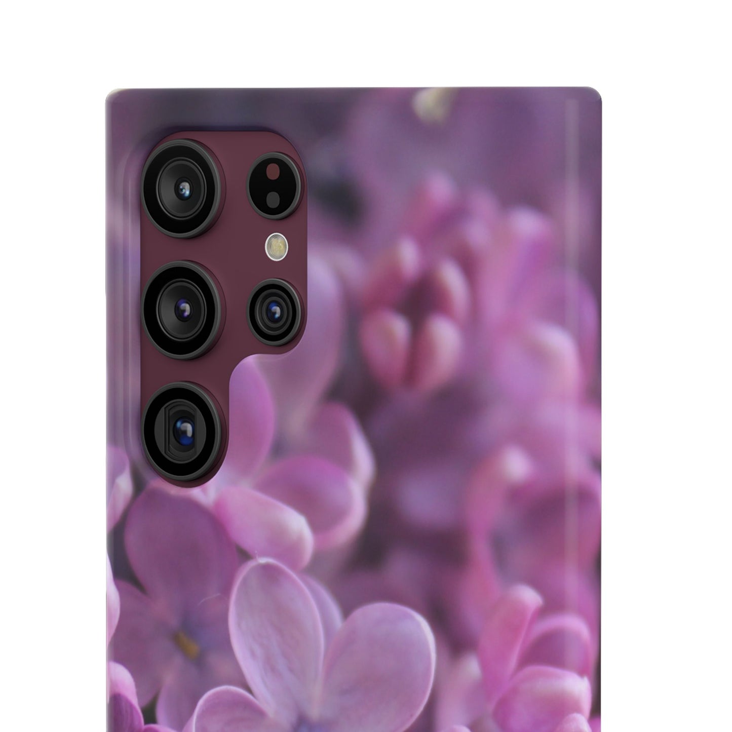 Snap Cases – Vibrant Purple Blossom Design for a Personalized Touch