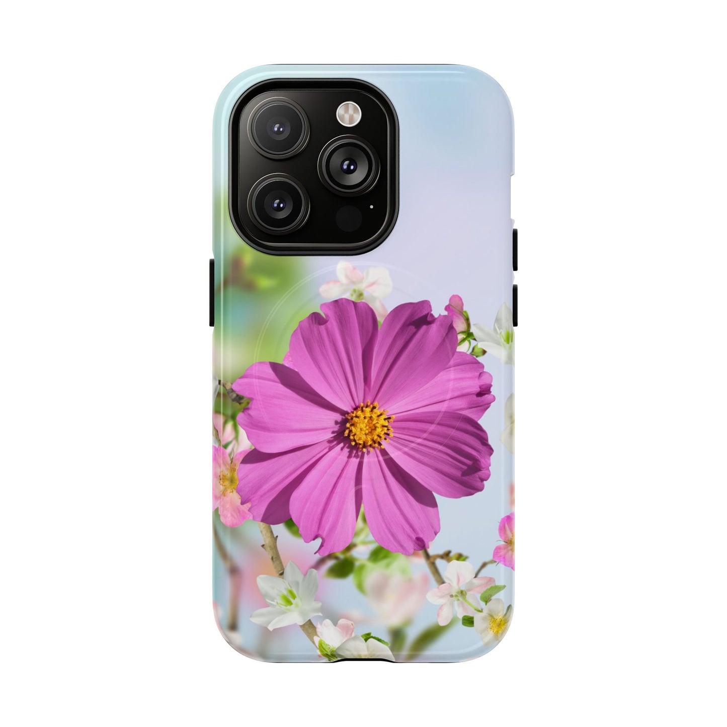 Tough Magnetic Phone Case - Vibrant Flower Design for Nature Lovers