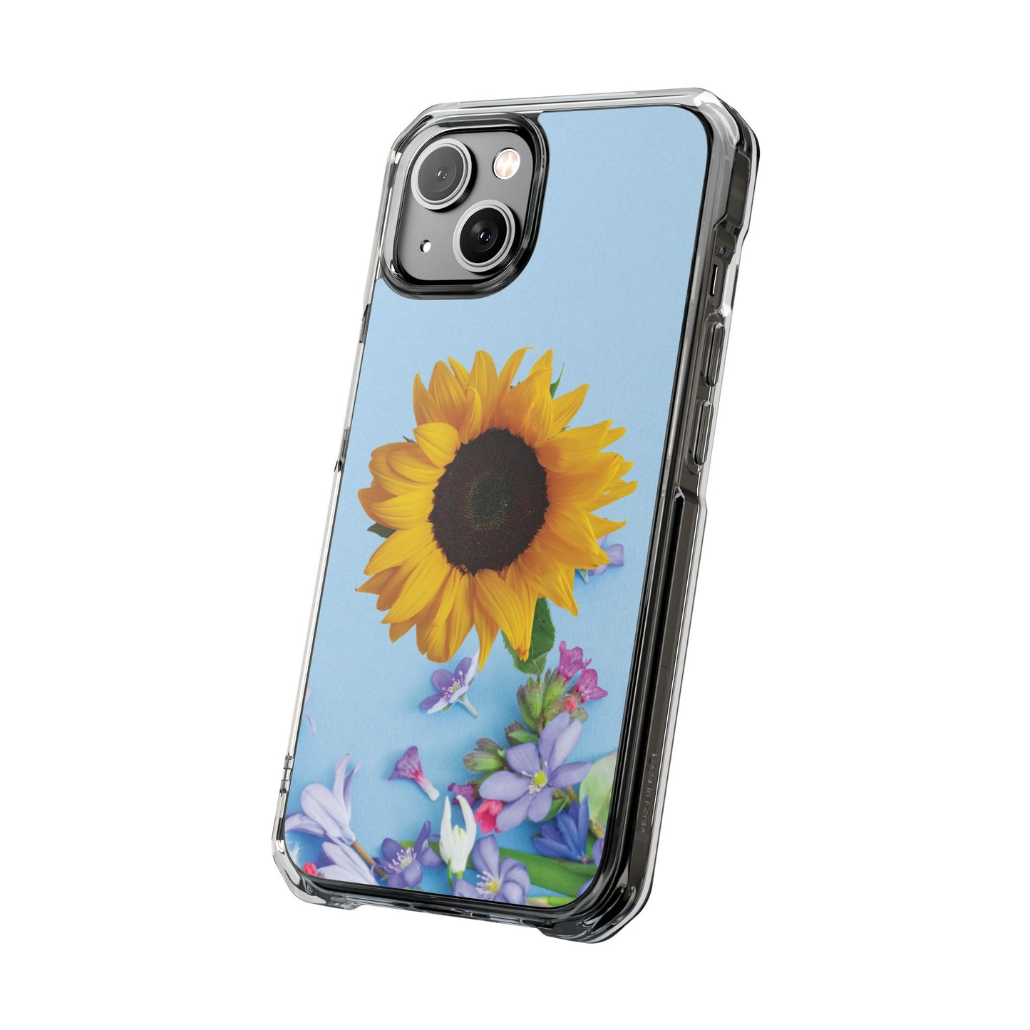 Magnet Clear Impact Case - Floristic Sunflower Design