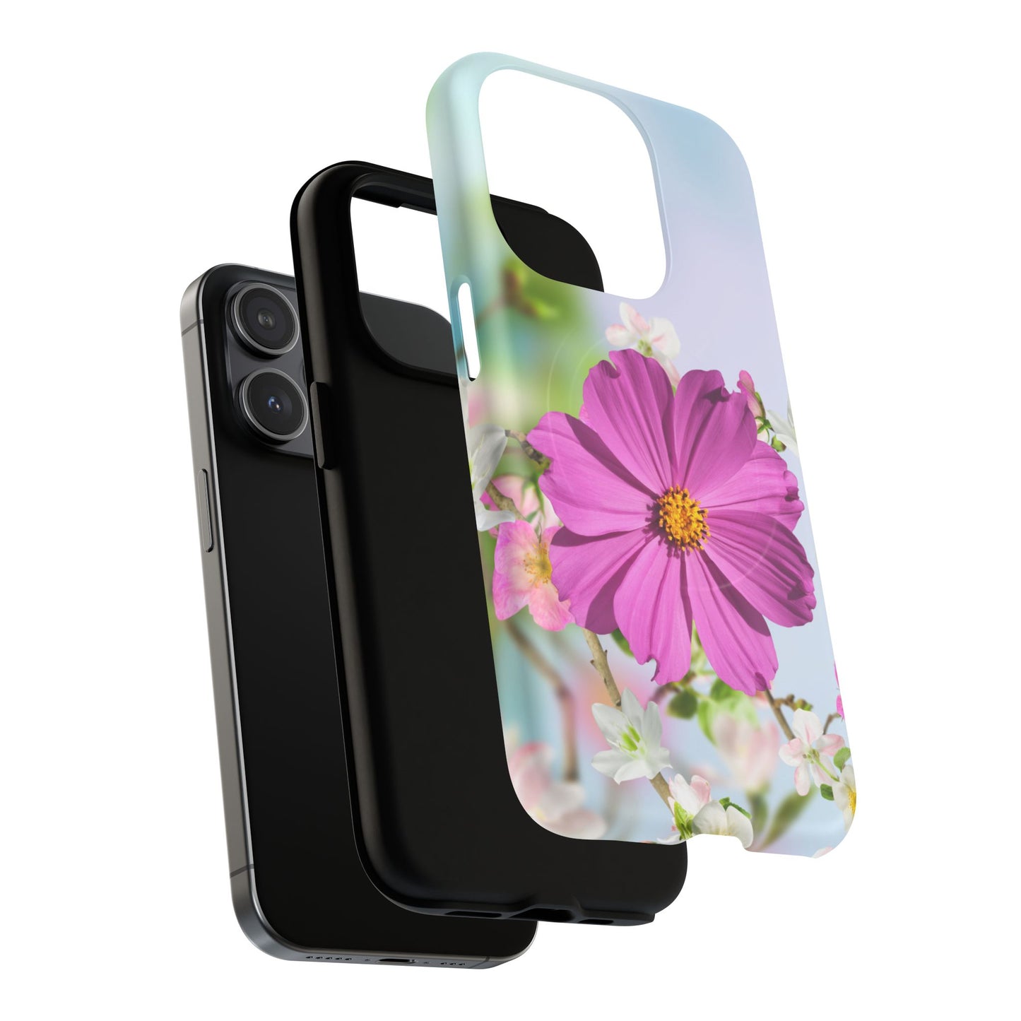 Tough Magnetic Phone Case - Vibrant Flower Design for Nature Lovers