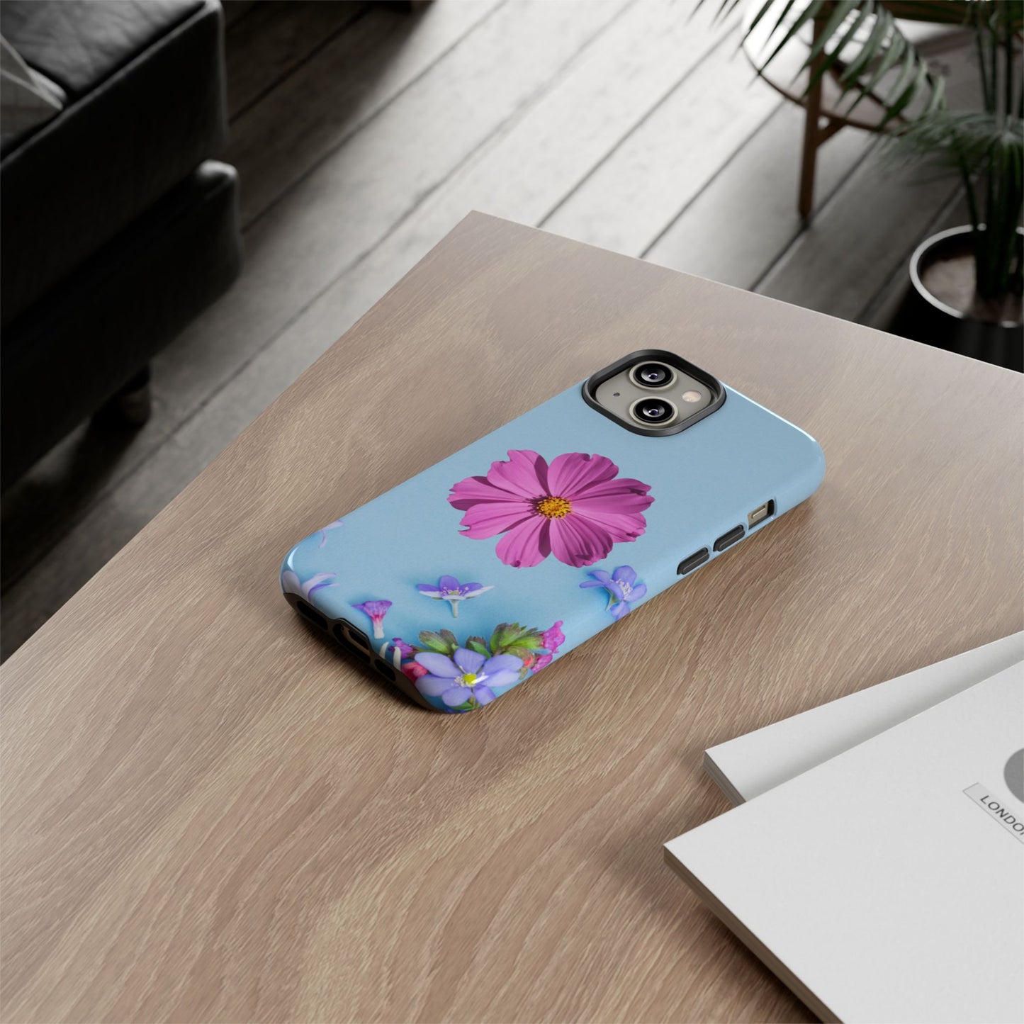 Tough Phone Case - Durable Protection with Vibrant Flower Design