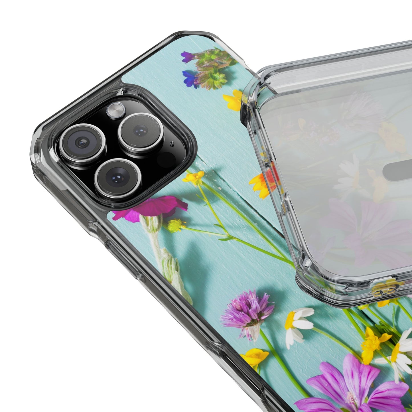 Magnetic Clear Impact Cases- Blossom Field