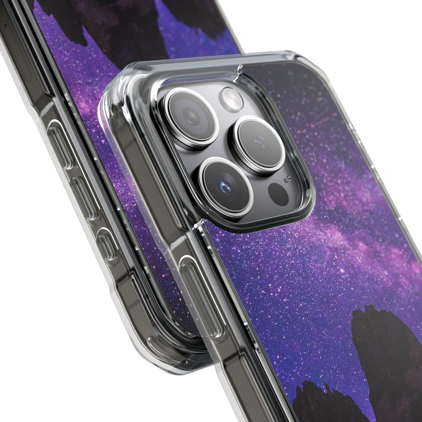 Magnetic Clear Impact Case- Stunning Starry Design