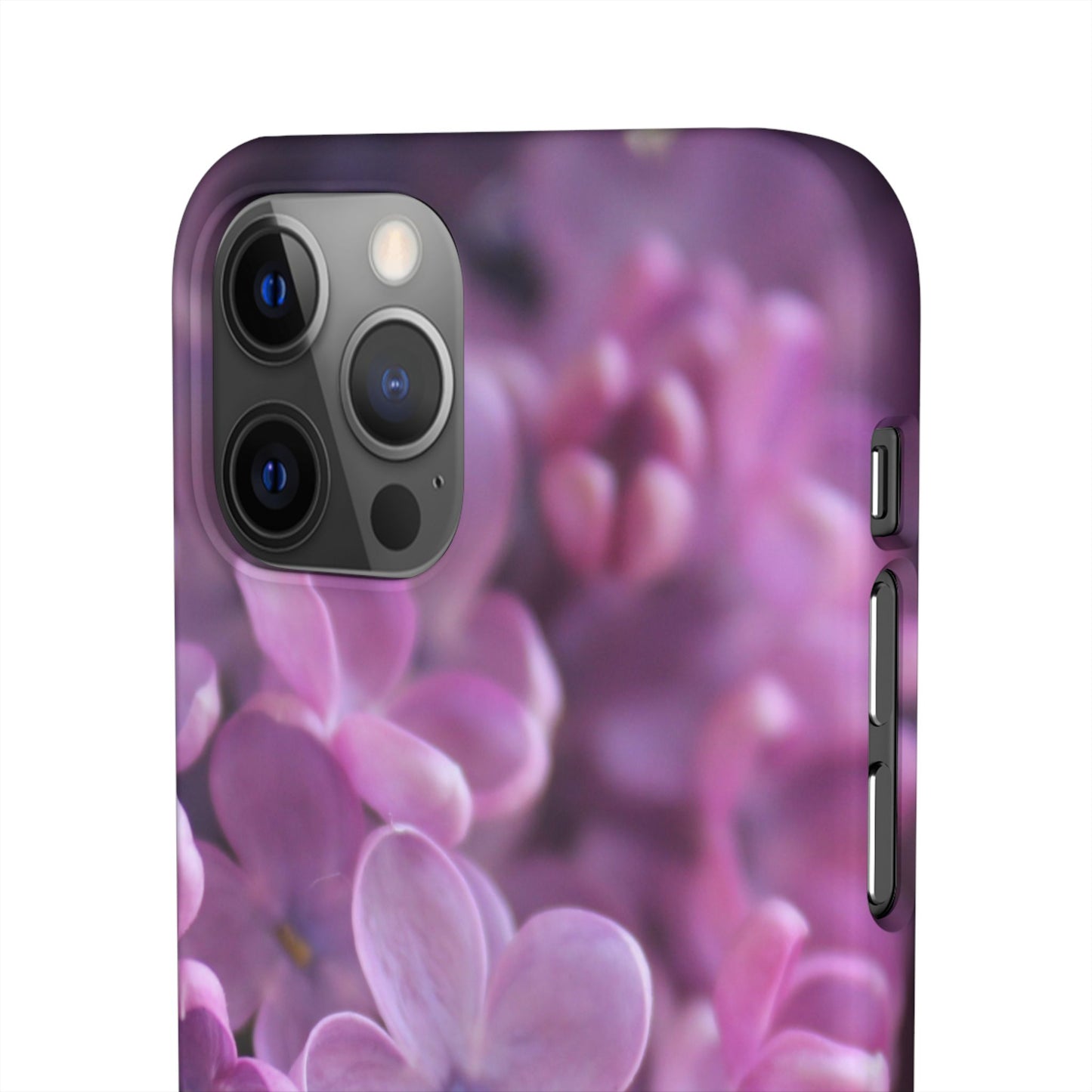 Snap Cases – Vibrant Purple Blossom Design for a Personalized Touch