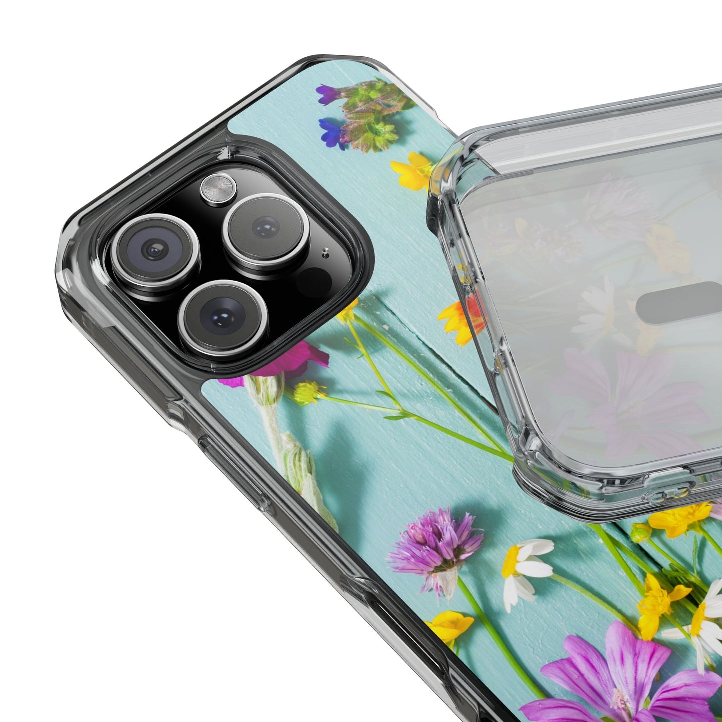 Magnetic Clear Impact Cases- Blossom Field