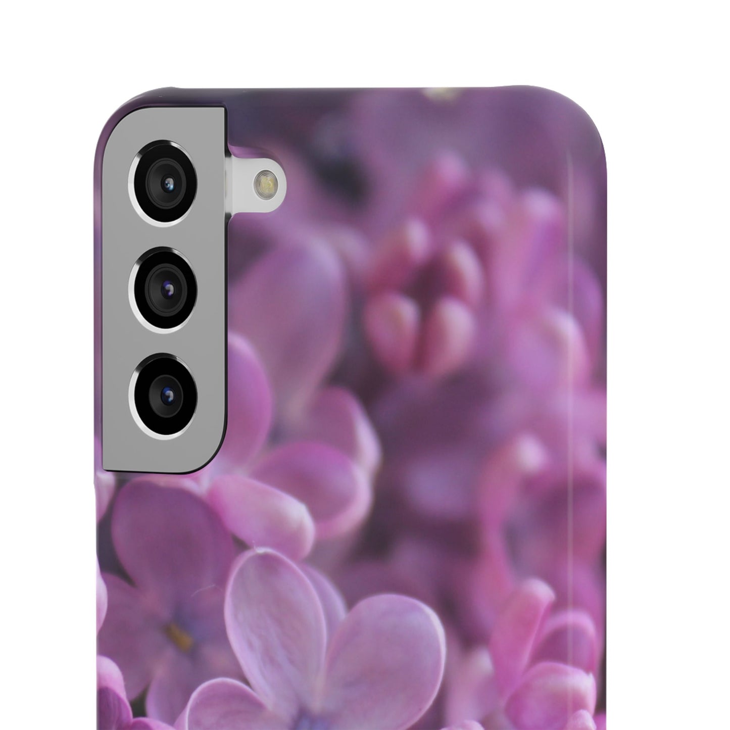 Snap Cases – Vibrant Purple Blossom Design for a Personalized Touch