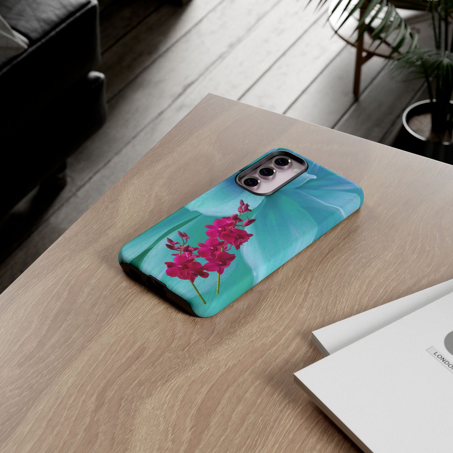 Tough Phone Case - Elegant Orchid Design