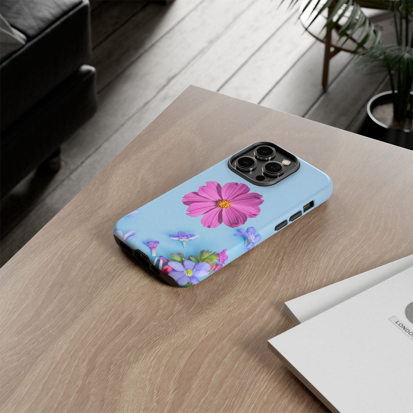 Tough Phone Case - Durable Protection with Vibrant Flower Design