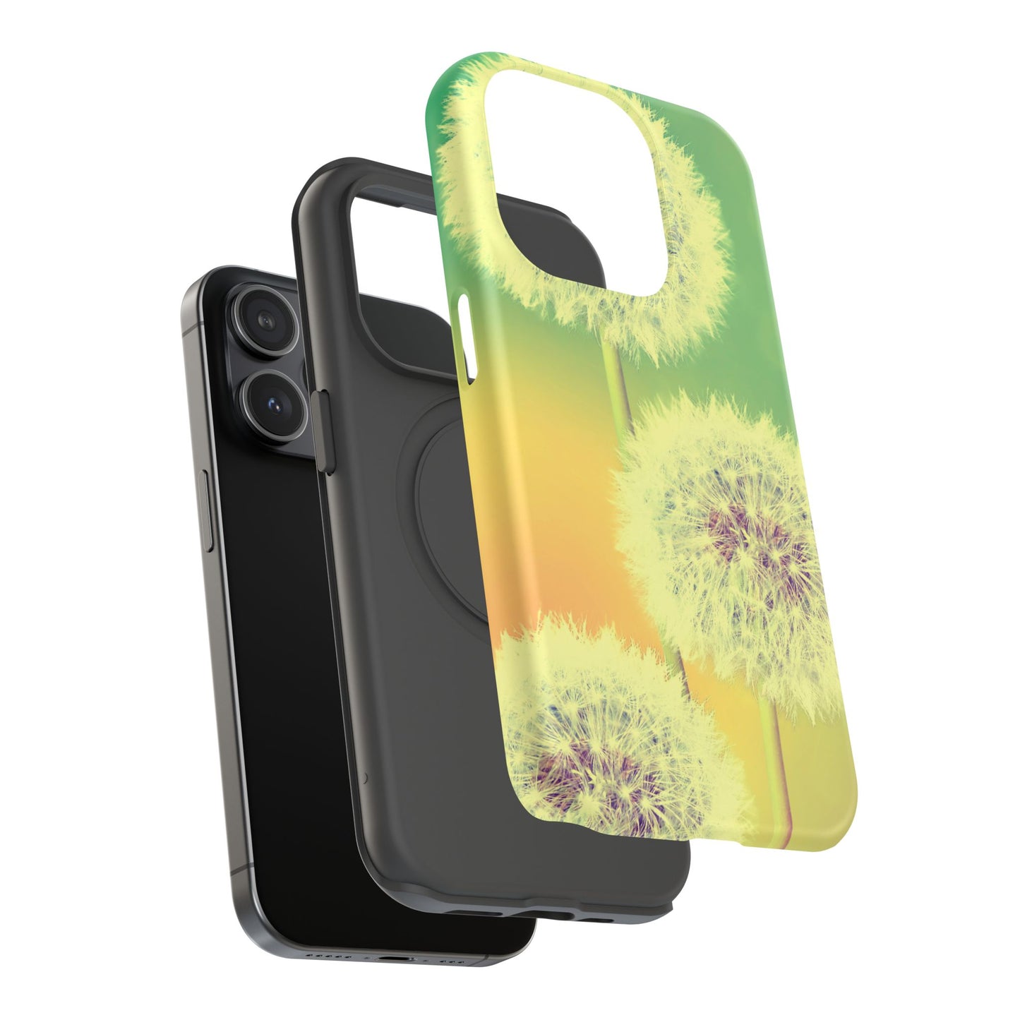 Impact-Resistant Phone Case - Whimsical Dandelion