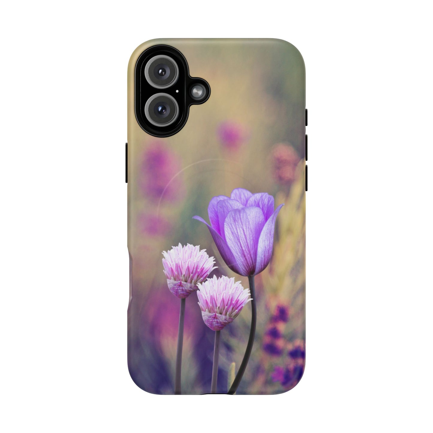 Tough Magnetic Phone Case - Elegant Flower Design for Protection