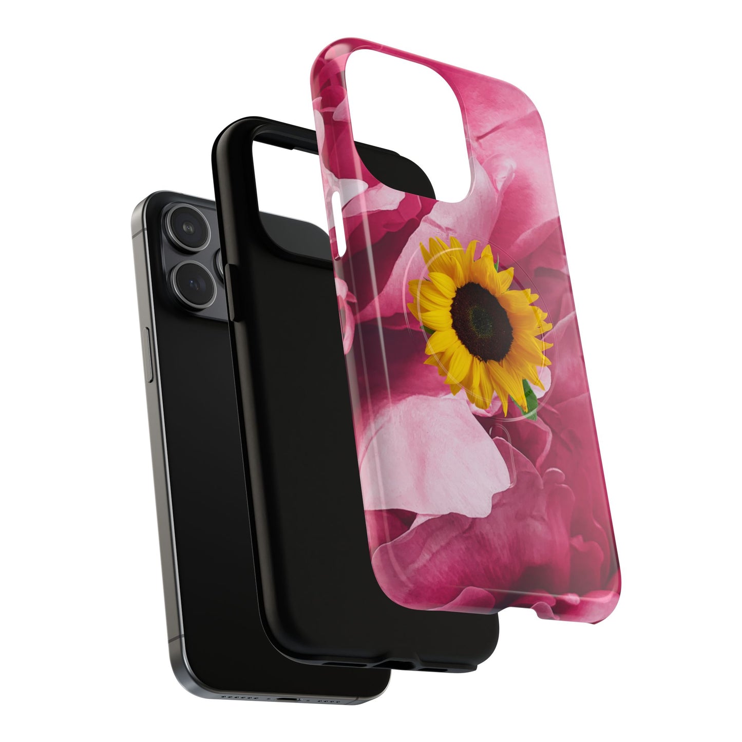 Tough Magnetic Phone Case- Sunflower Design