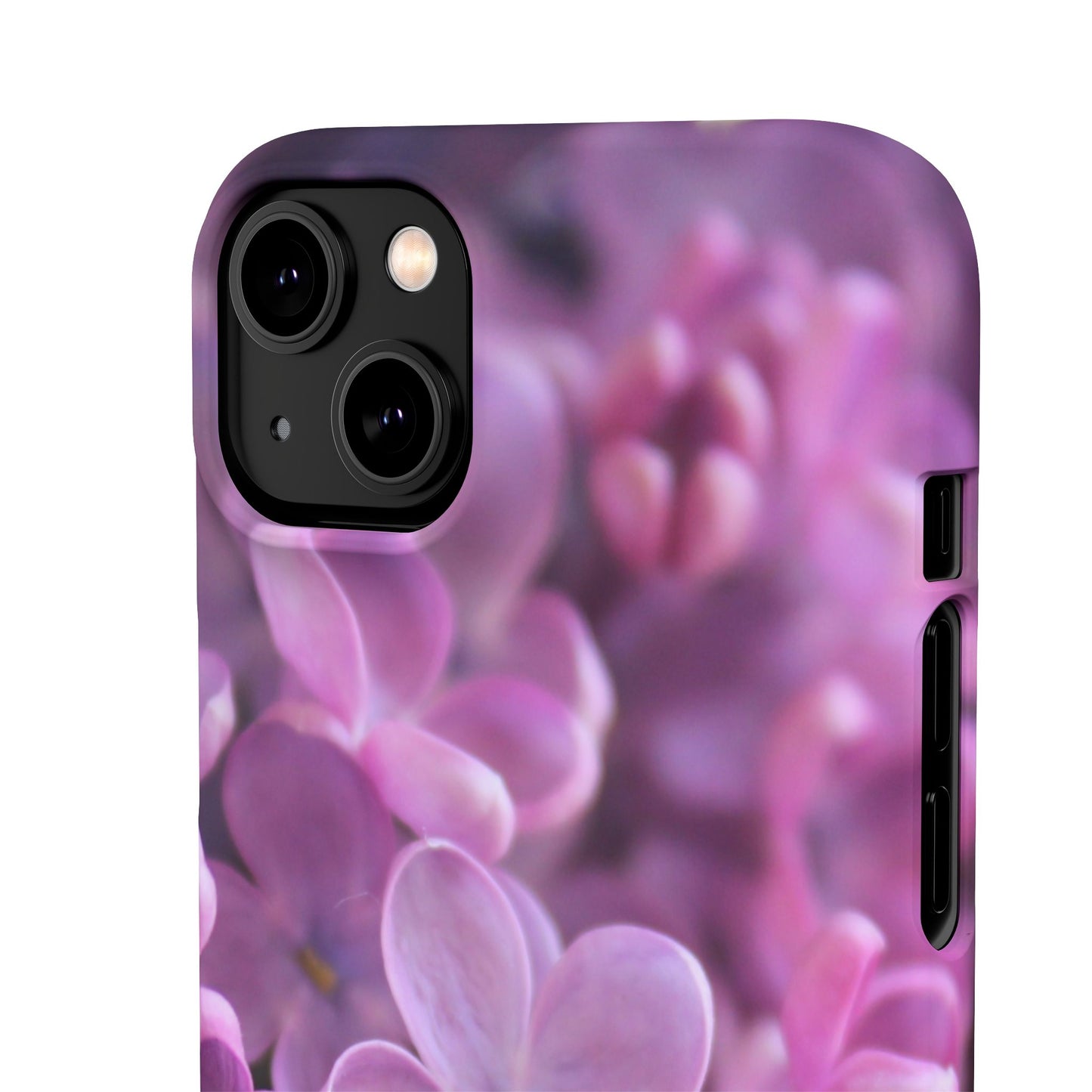 Snap Cases – Vibrant Purple Blossom Design for a Personalized Touch