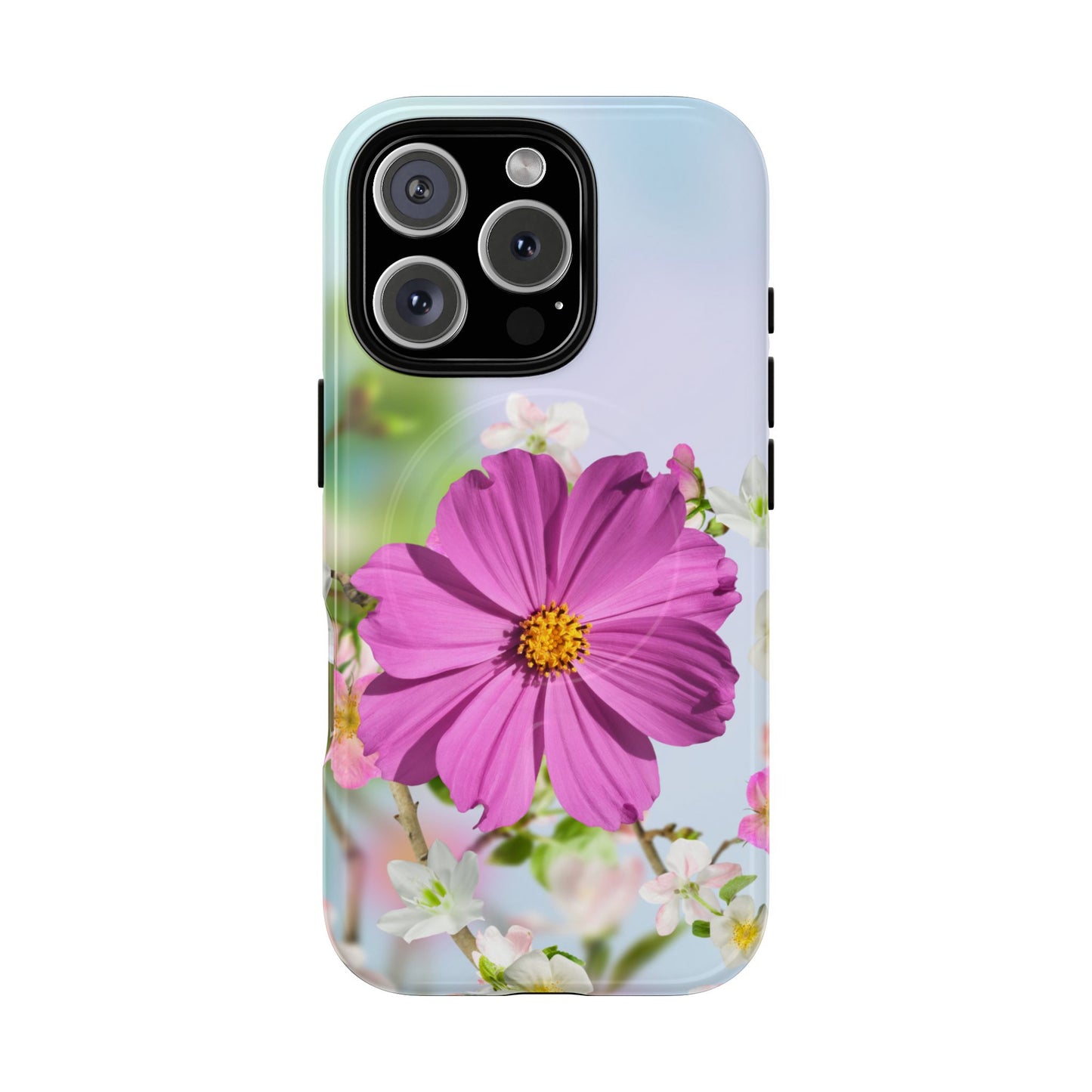 Tough Magnetic Phone Case - Vibrant Flower Design for Nature Lovers