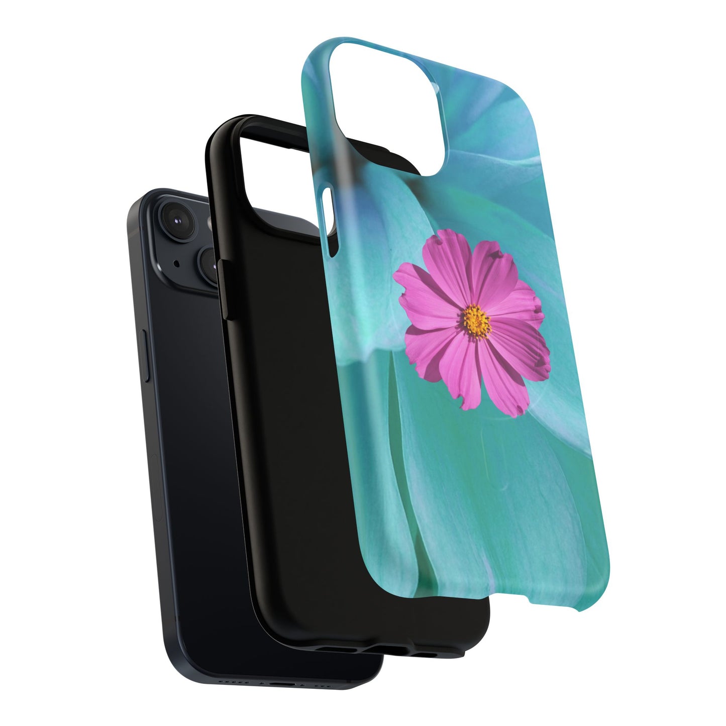 Tough Magnetic Phone Case - Vibrant Pink Flower Design