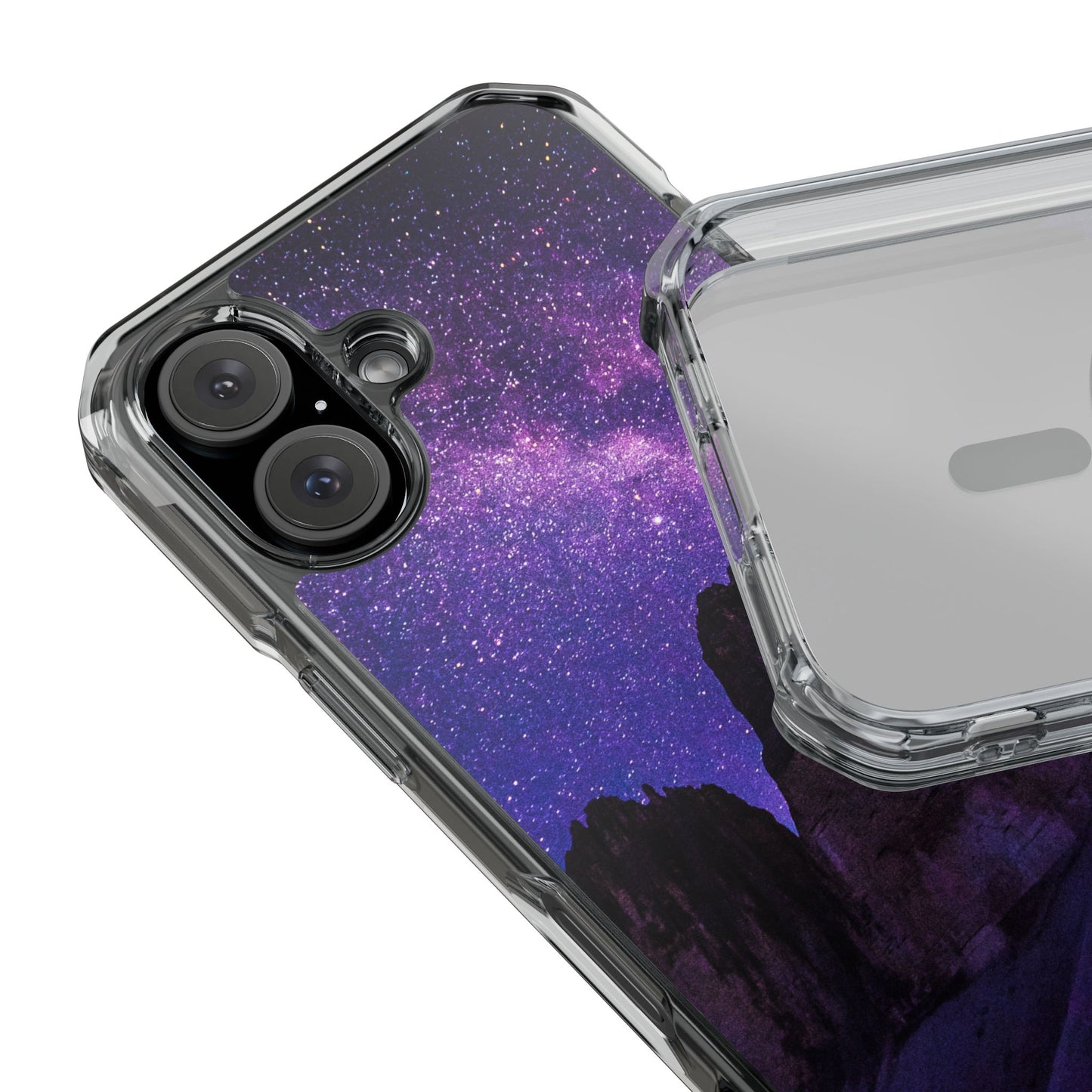 Magnetic Clear Impact Case- Stunning Starry Design