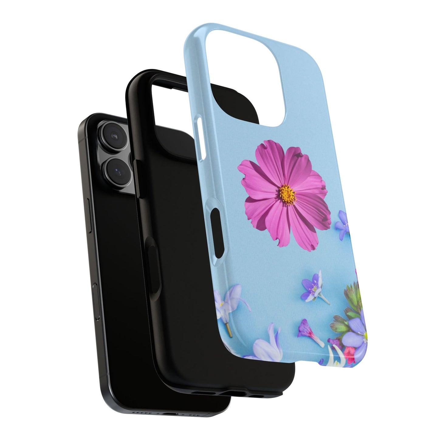 Tough Phone Case - Durable Protection with Vibrant Flower Design