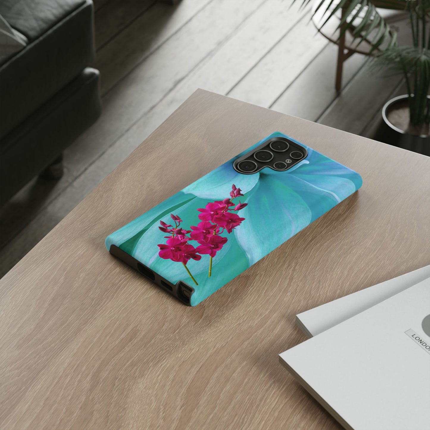 Tough Phone Case - Elegant Orchid Design