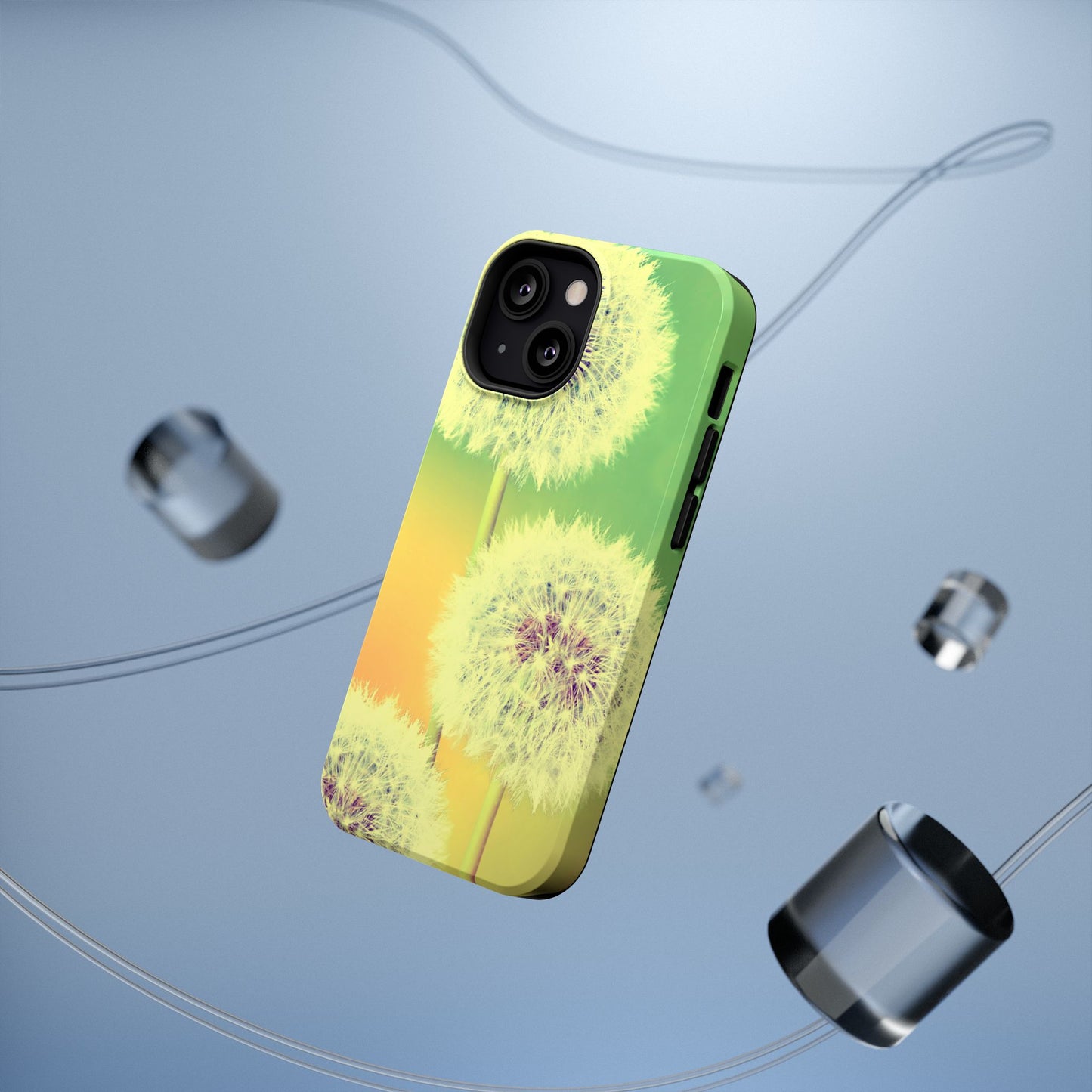 Impact-Resistant Phone Case - Whimsical Dandelion