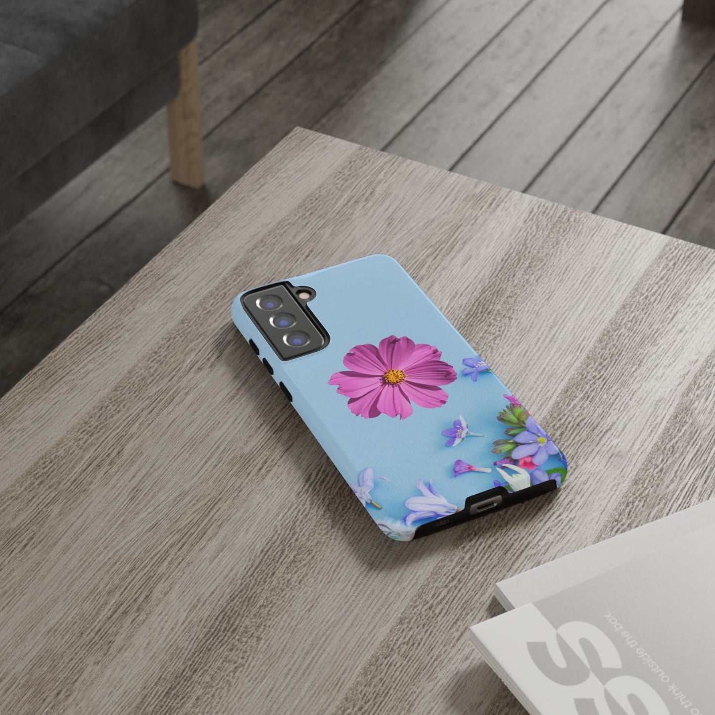 Tough Phone Case - Durable Protection with Vibrant Flower Design