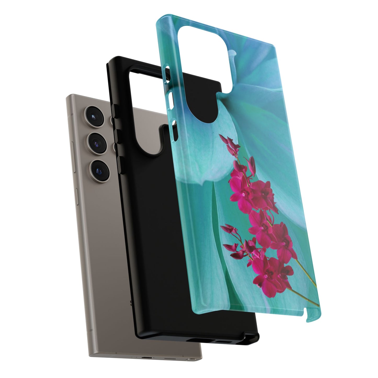 Tough Phone Case - Elegant Orchid Design