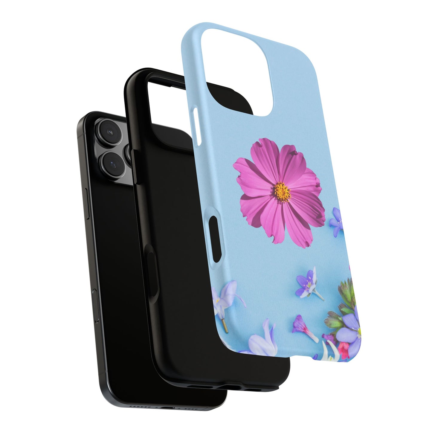 Tough Phone Case - Durable Protection with Vibrant Flower Design