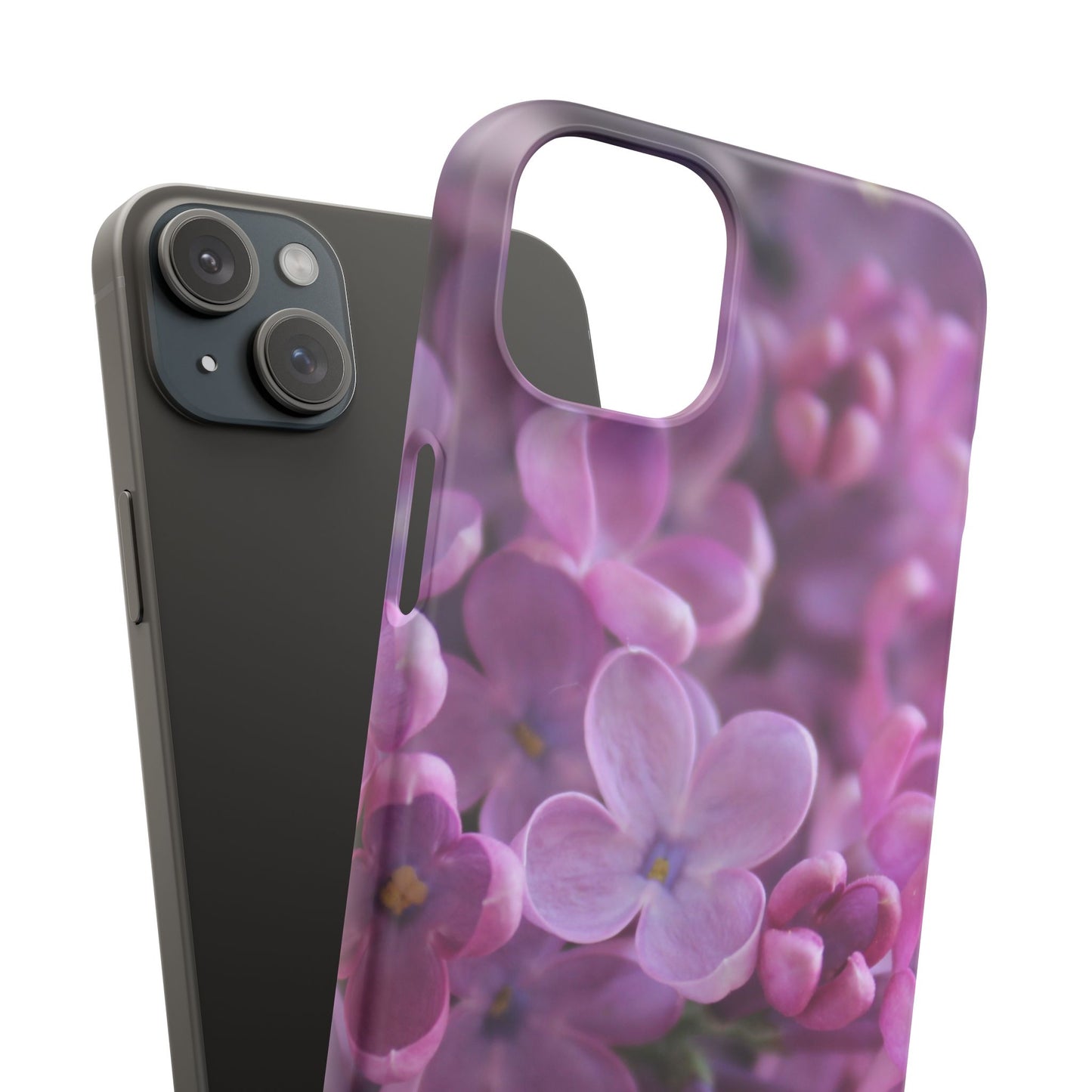 Snap Cases – Vibrant Purple Blossom Design for a Personalized Touch