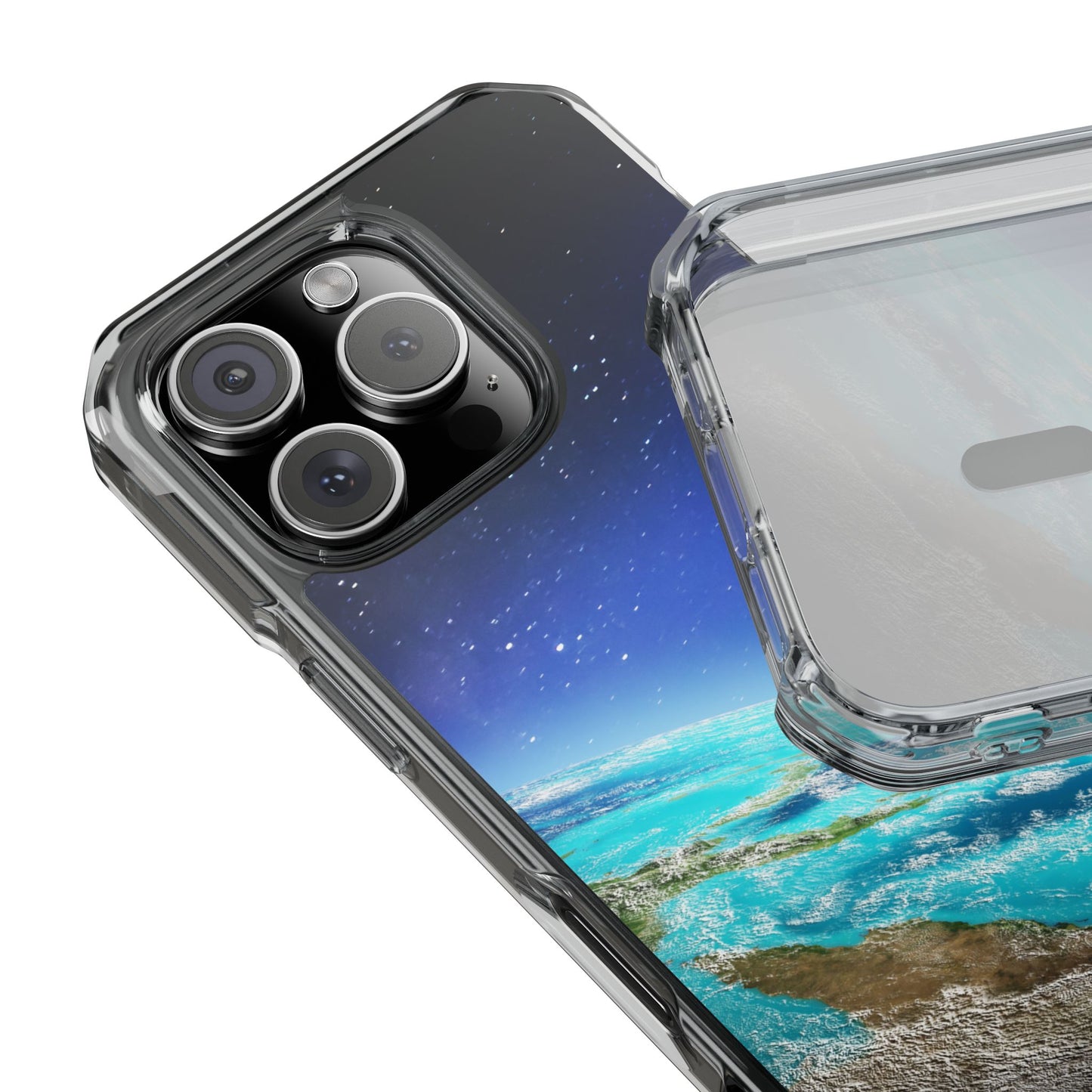 Magnetic Clear Impact Case - Galaxy Earth