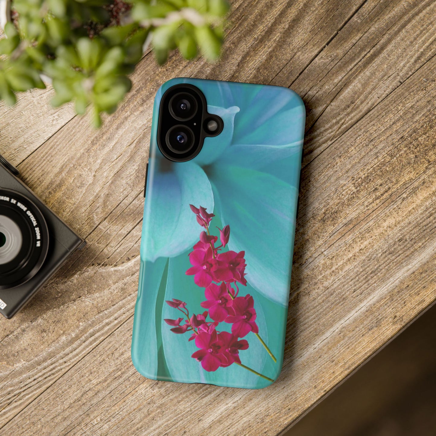 Tough Phone Case - Elegant Orchid Design