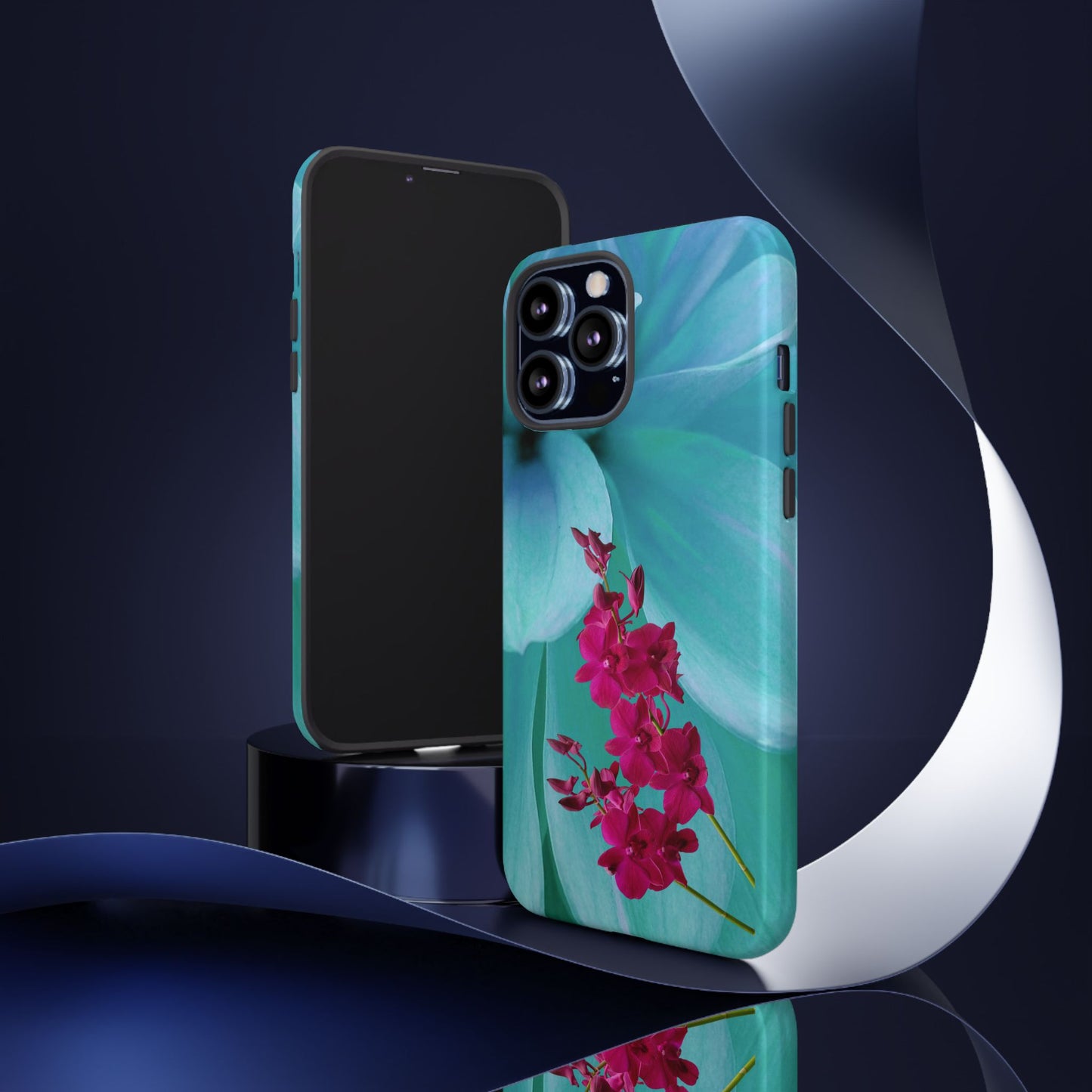 Tough Phone Case - Elegant Orchid Design