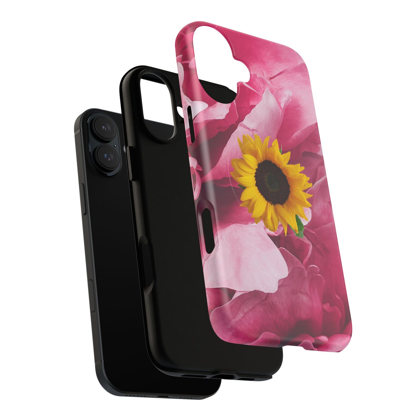 Tough Magnetic Phone Case- Sunflower Design