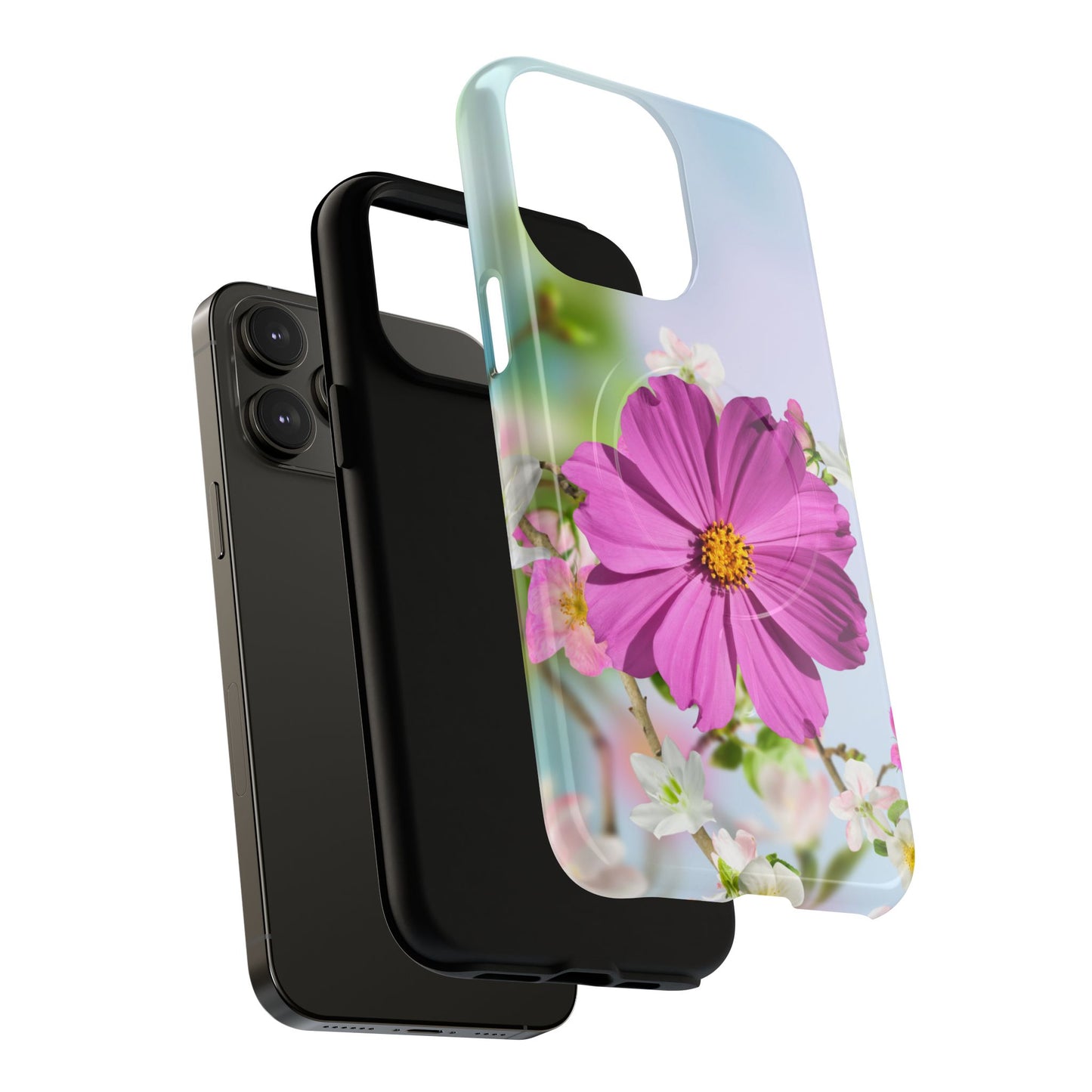 Tough Magnetic Phone Case - Vibrant Flower Design for Nature Lovers