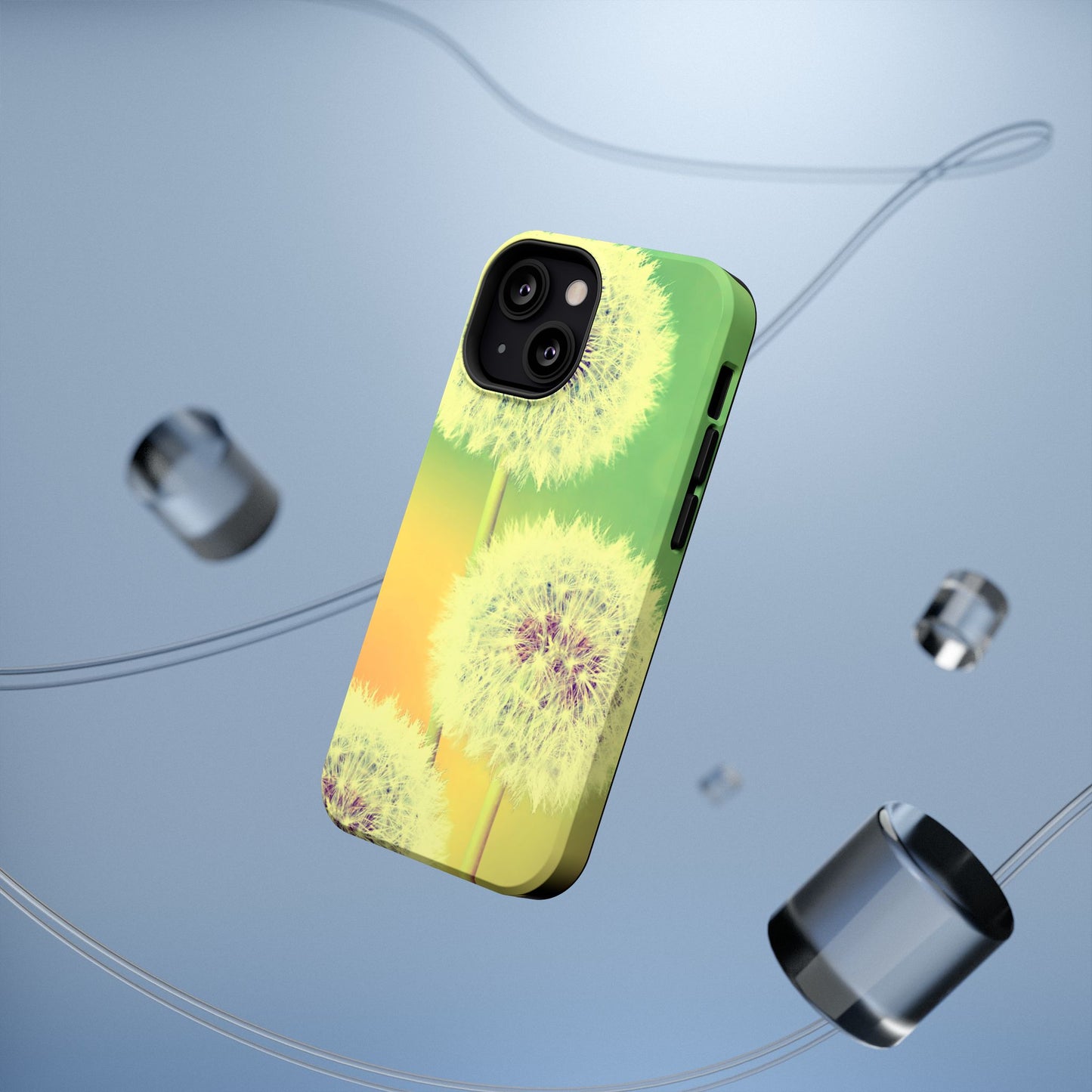 Impact-Resistant Phone Case - Whimsical Dandelion