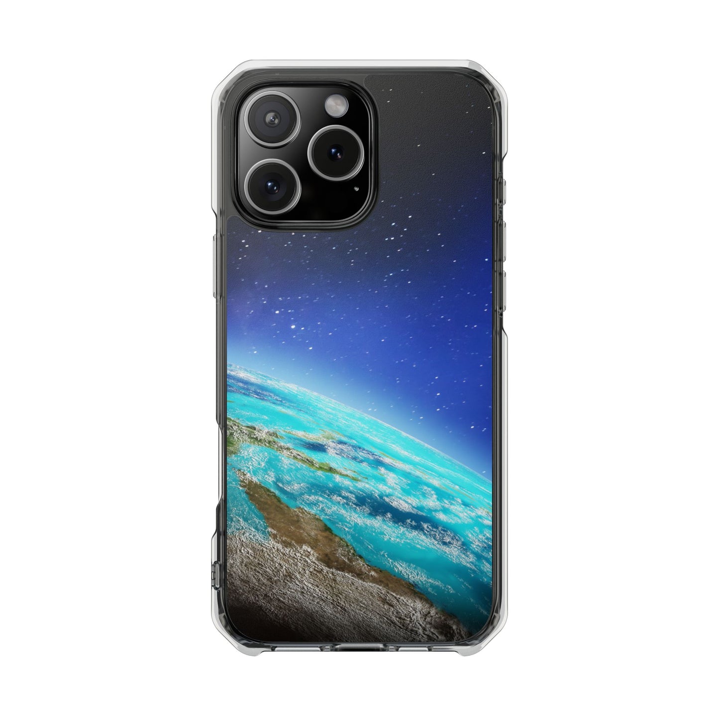 Magnetic Clear Impact Case - Galaxy Earth