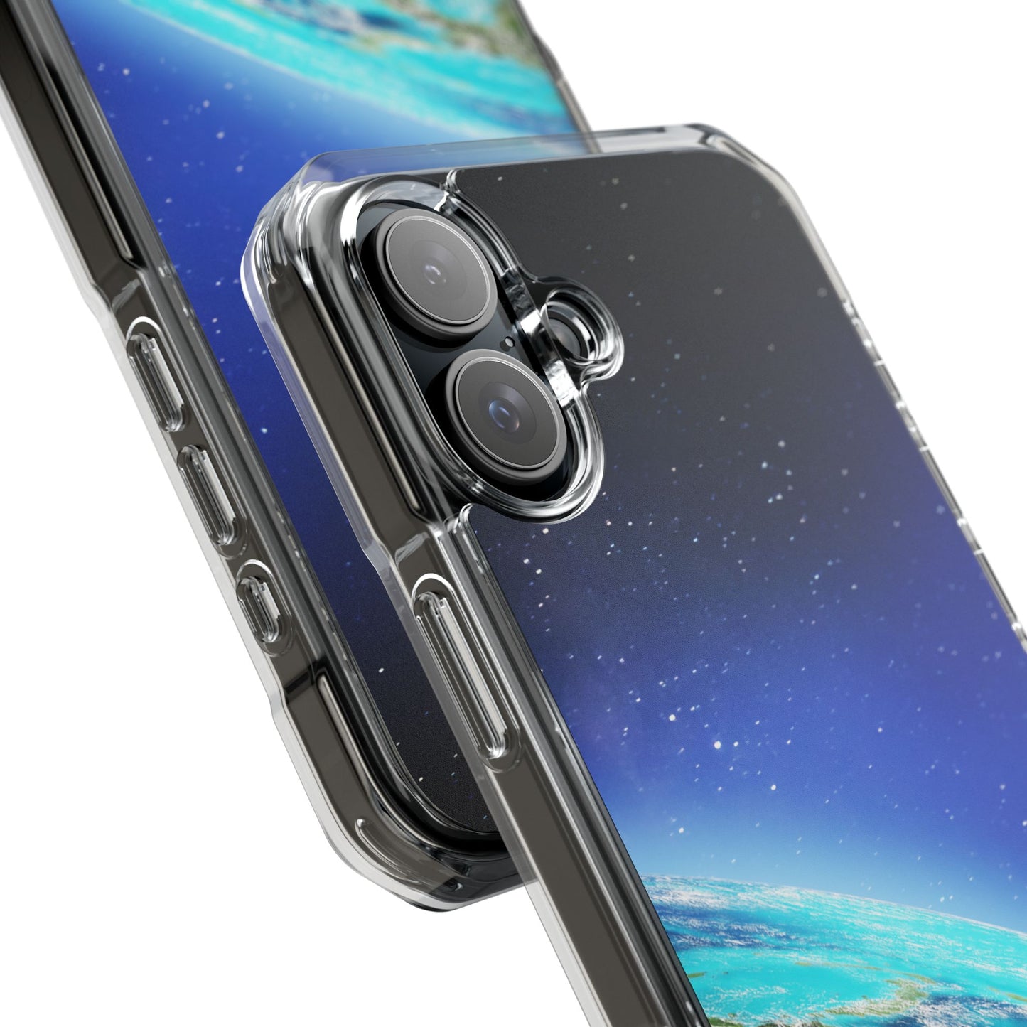 Magnetic Clear Impact Case - Galaxy Earth