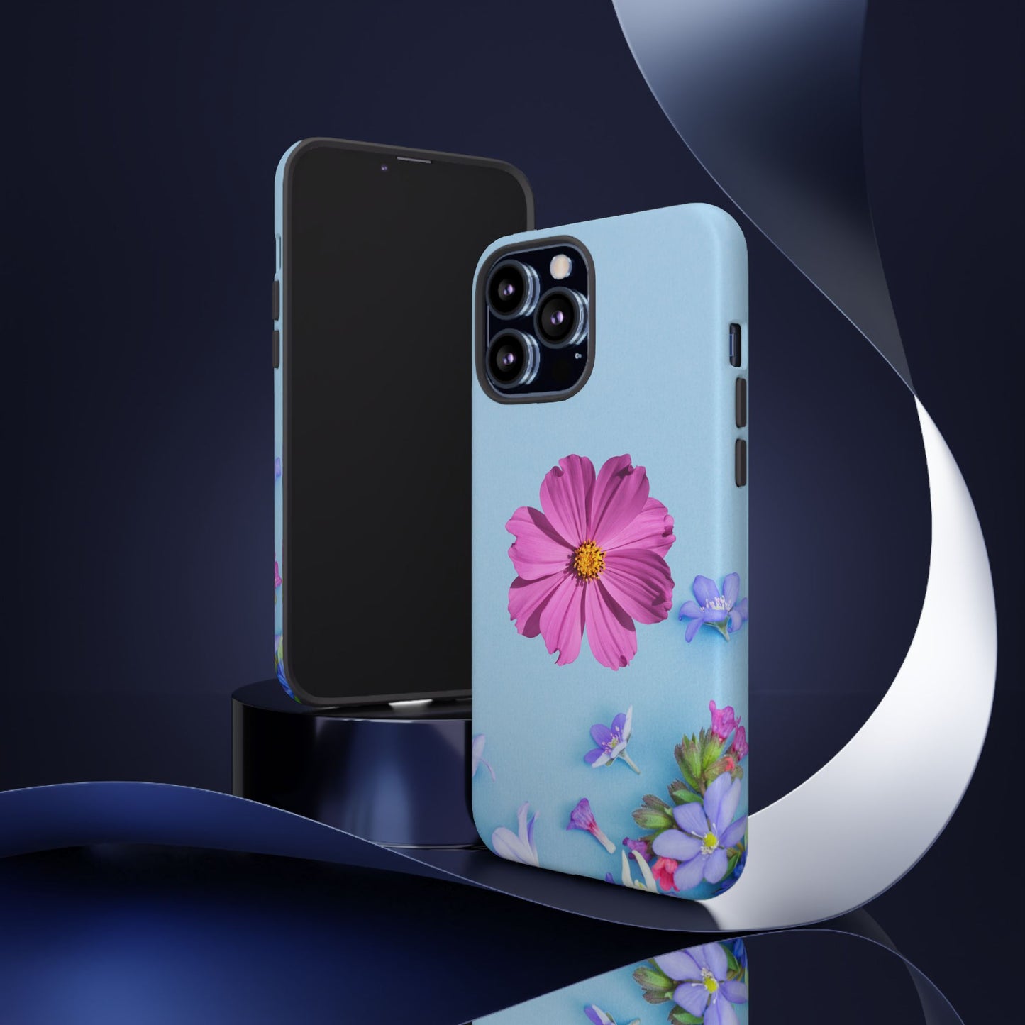 Tough Phone Case - Durable Protection with Vibrant Flower Design