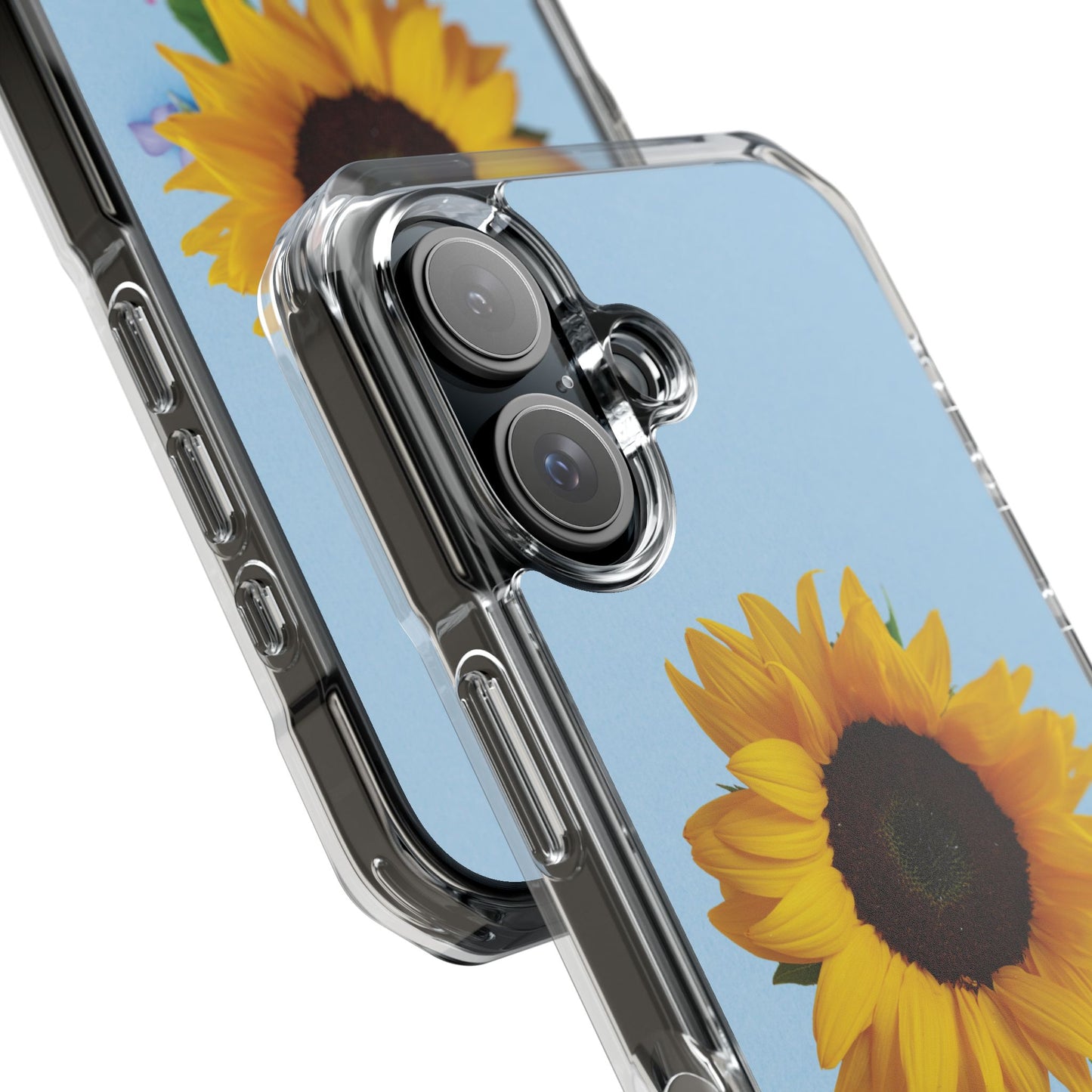 Magnet Clear Impact Case - Floristic Sunflower Design