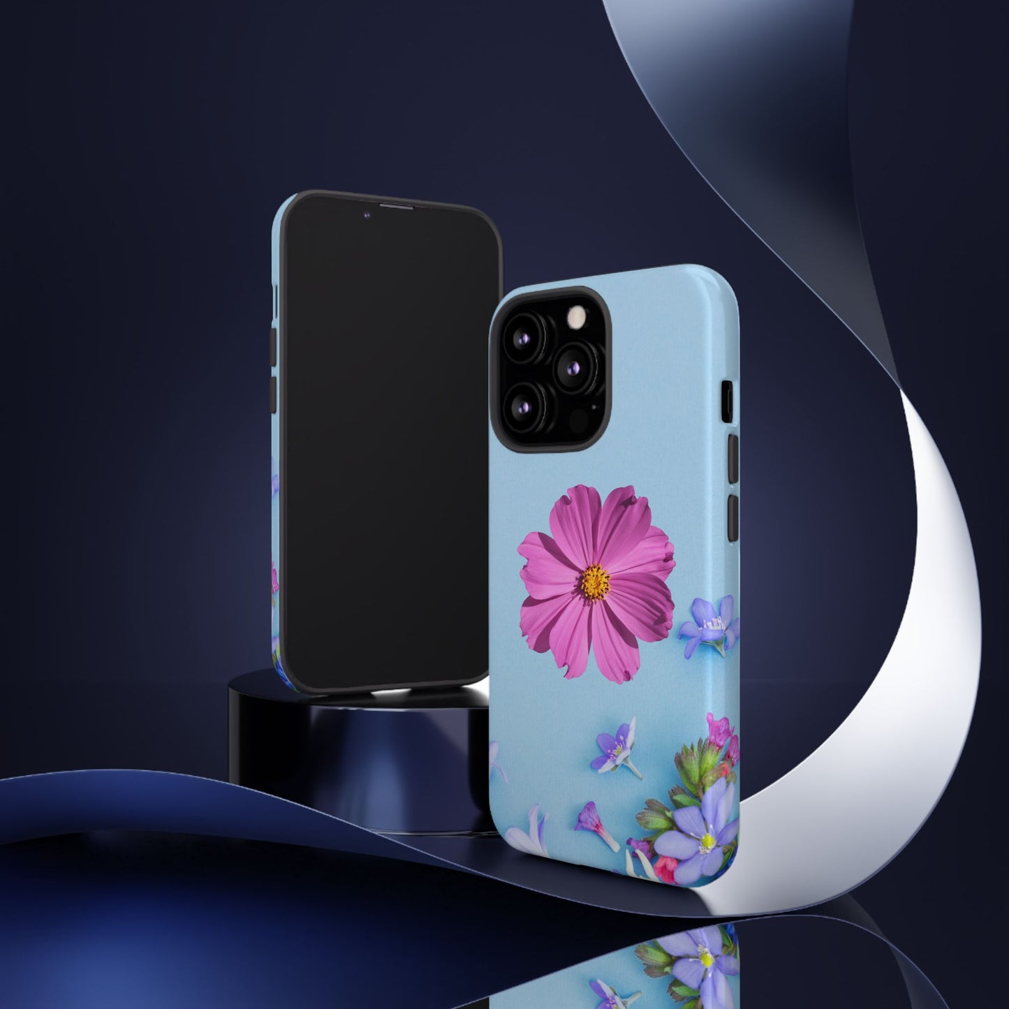 Tough Phone Case - Durable Protection with Vibrant Flower Design