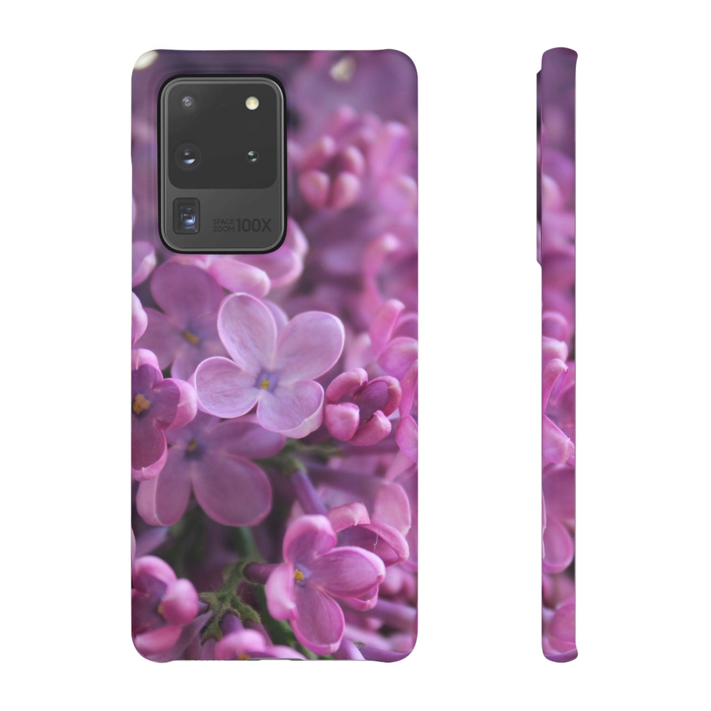 Snap Cases – Vibrant Purple Blossom Design for a Personalized Touch