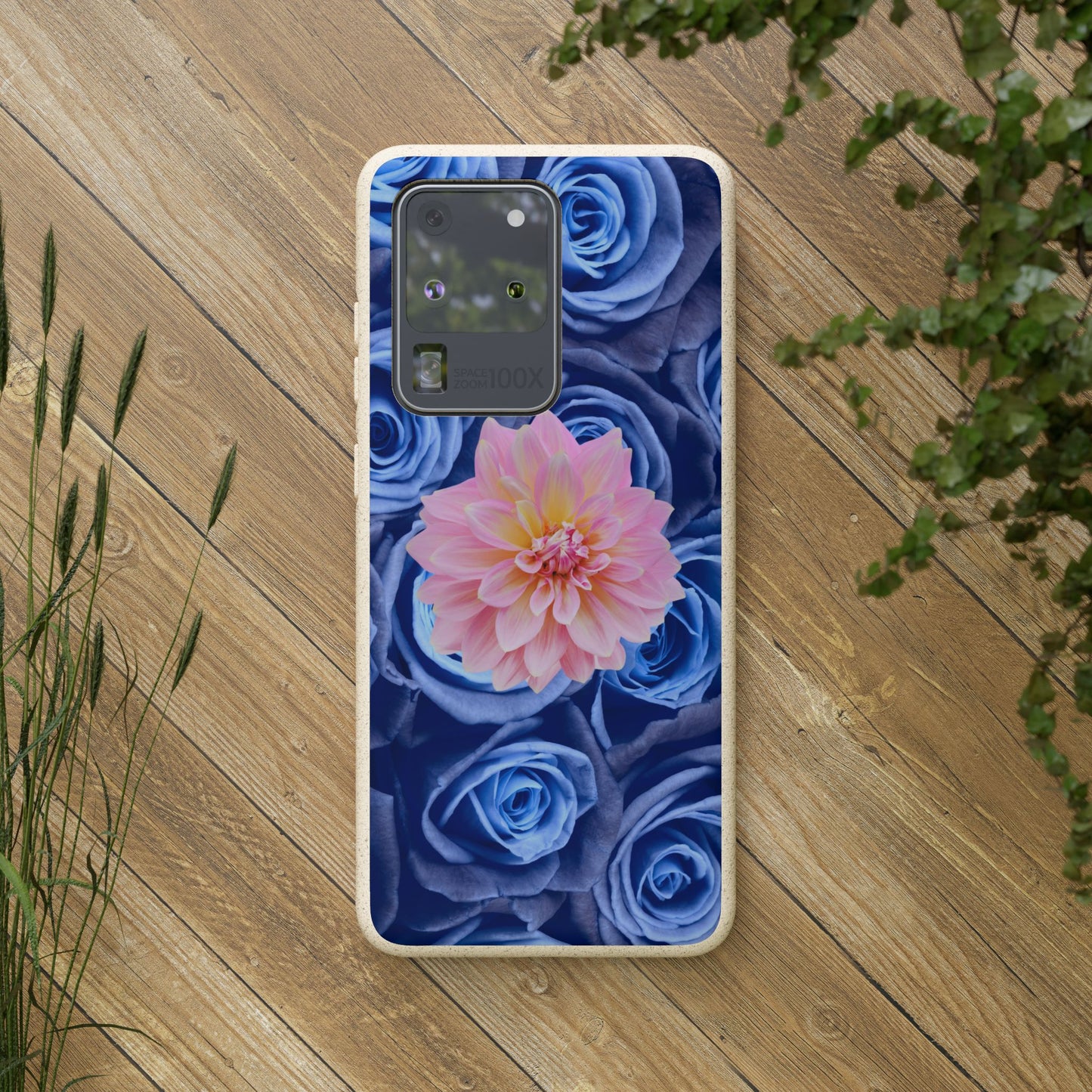 Biodegradable Cases- Blue Roses Design