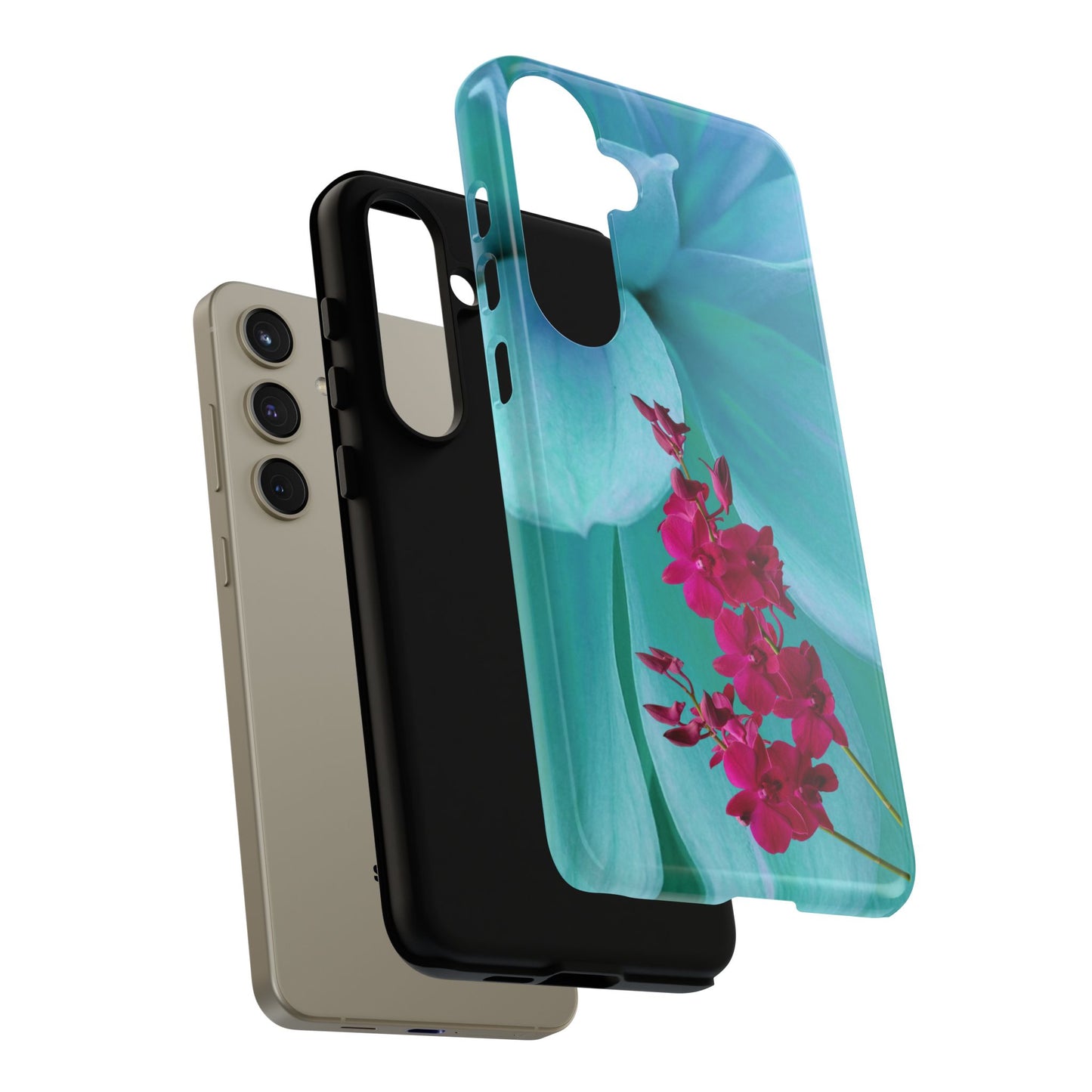 Tough Phone Case - Elegant Orchid Design