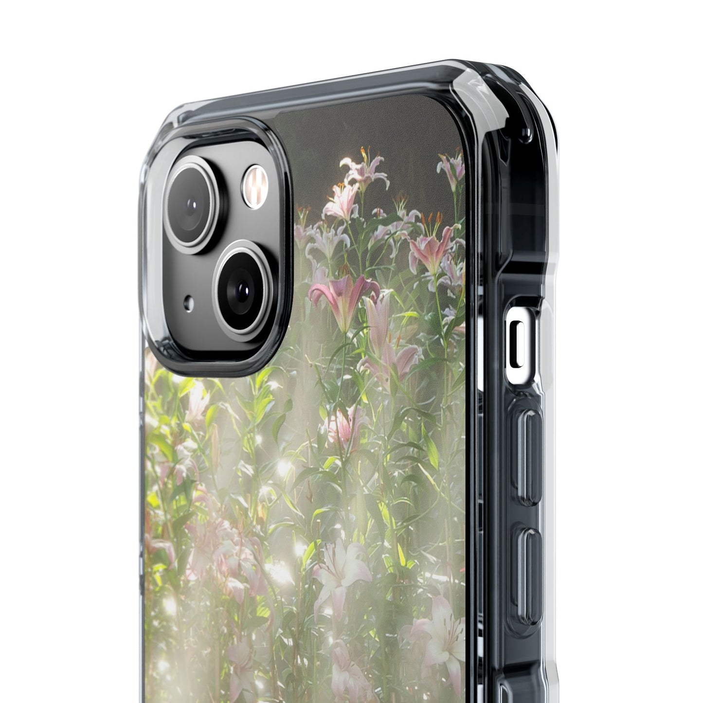 Magnetic Clear Impact Case - Flower Garden Ideal for Nature Lovers