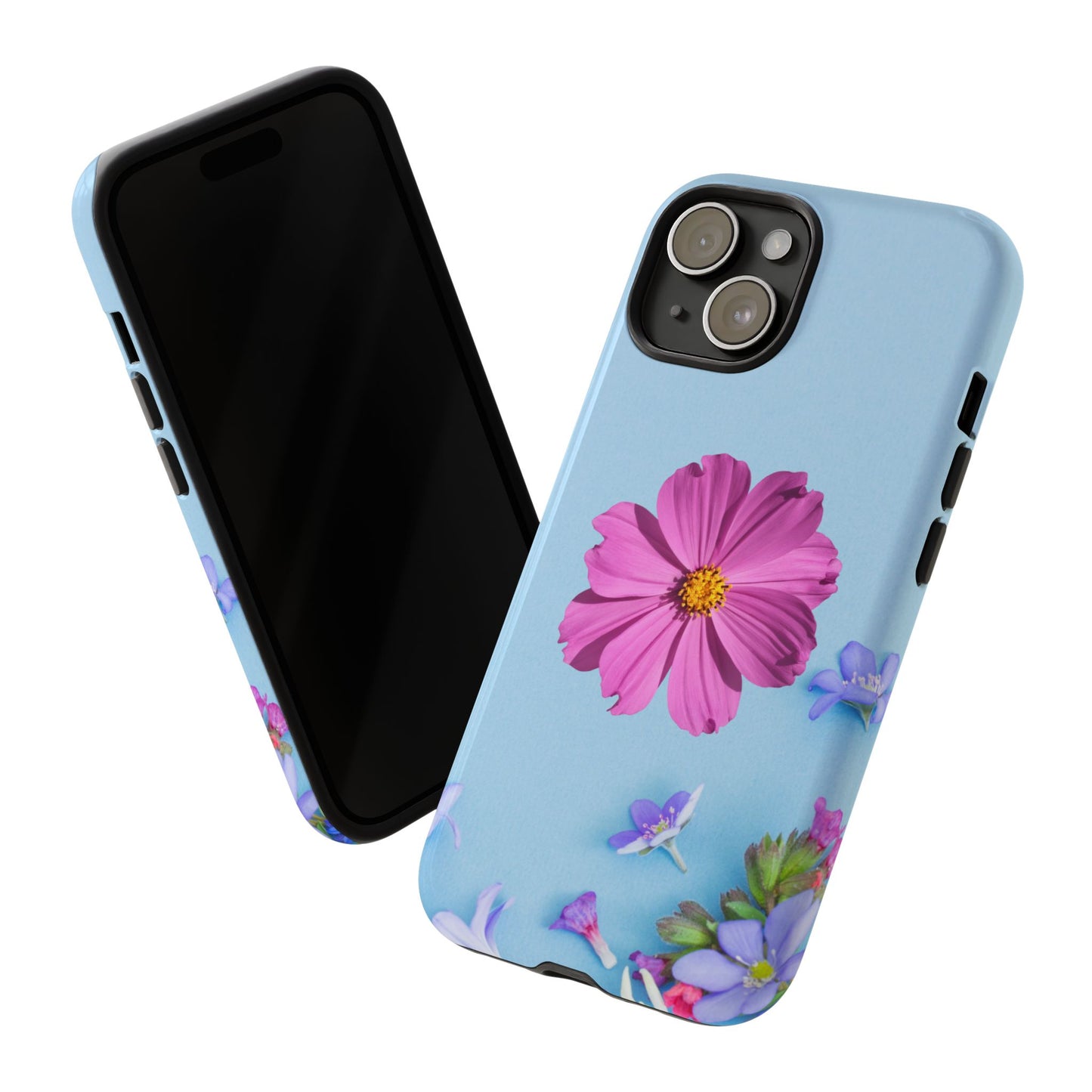 Tough Phone Case - Durable Protection with Vibrant Flower Design