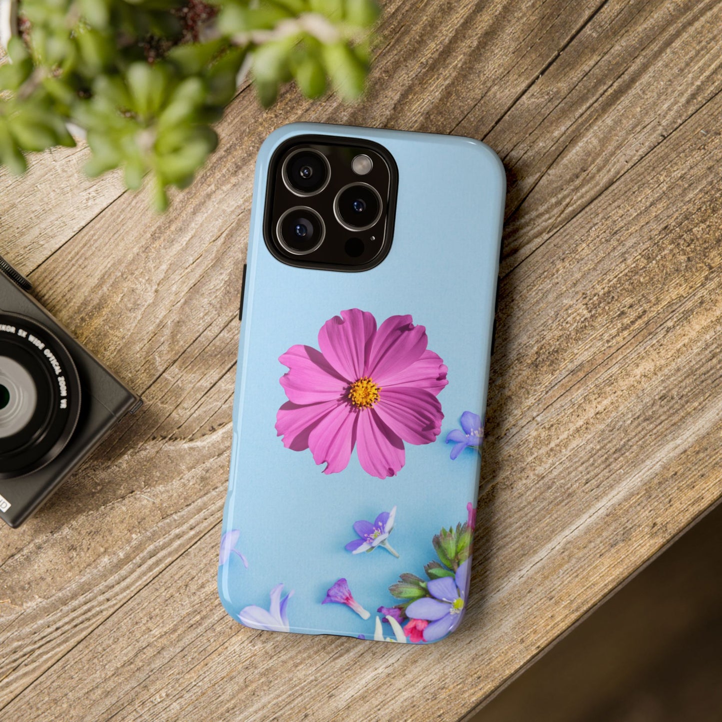 Tough Phone Case - Durable Protection with Vibrant Flower Design