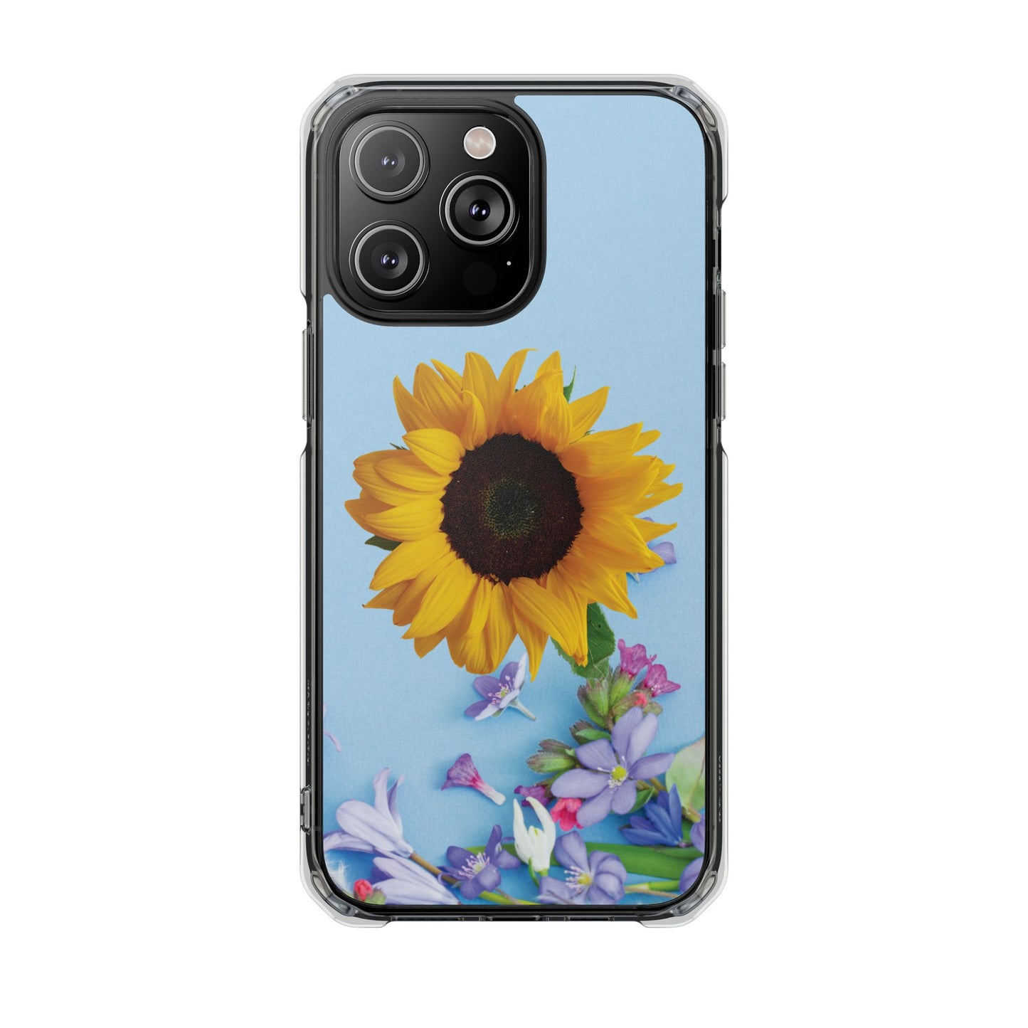 Magnet Clear Impact Case - Floristic Sunflower Design