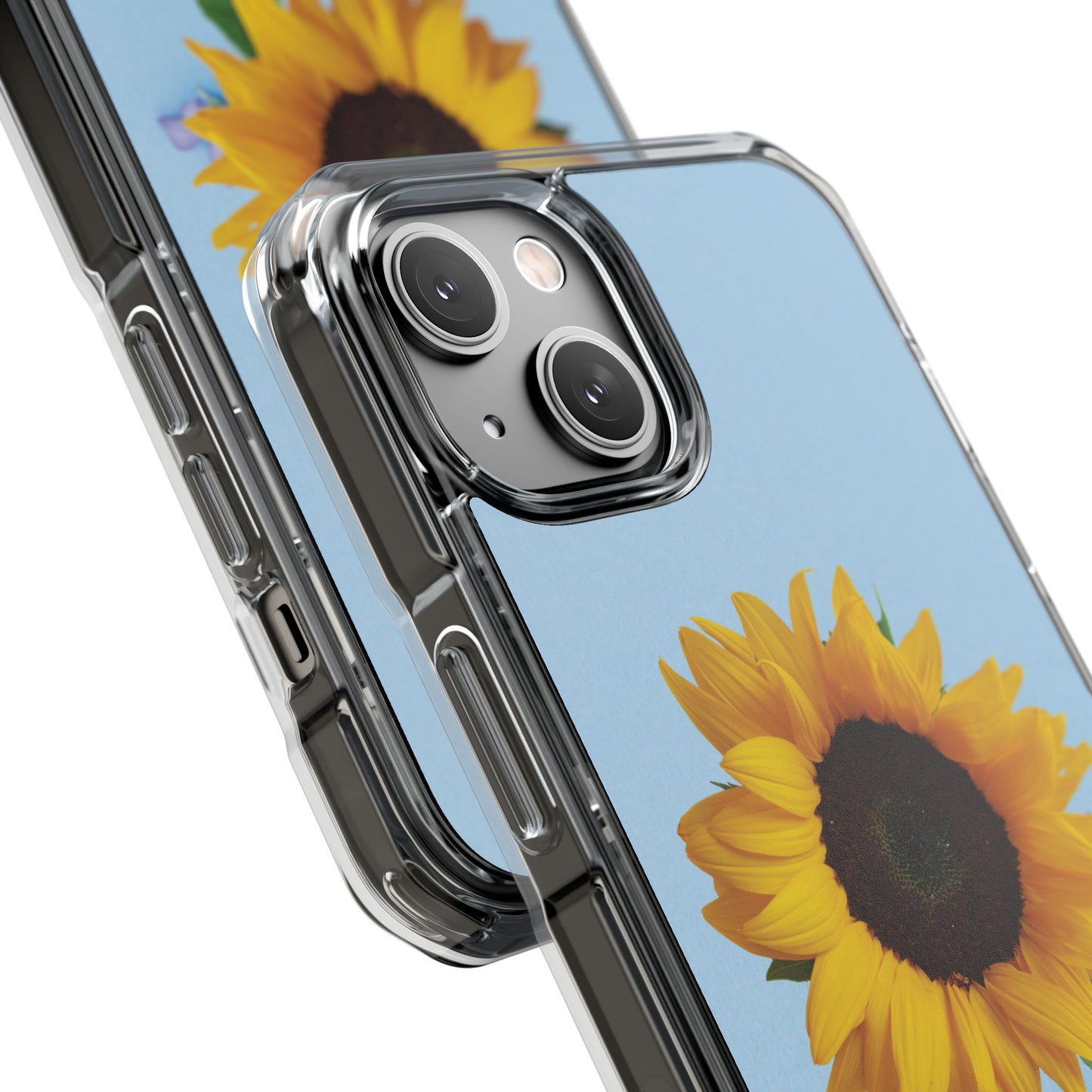 Magnet Clear Impact Case - Floristic Sunflower Design