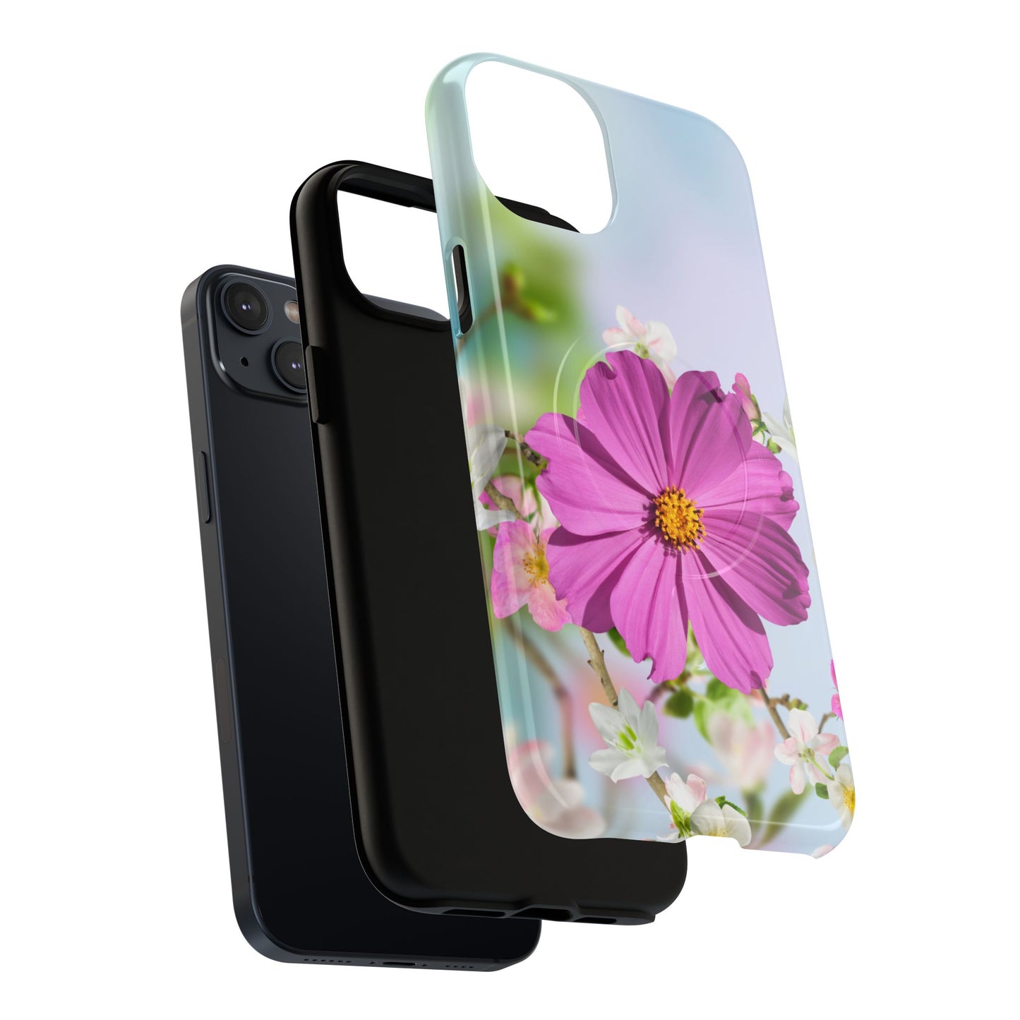 Tough Magnetic Phone Case - Vibrant Flower Design for Nature Lovers