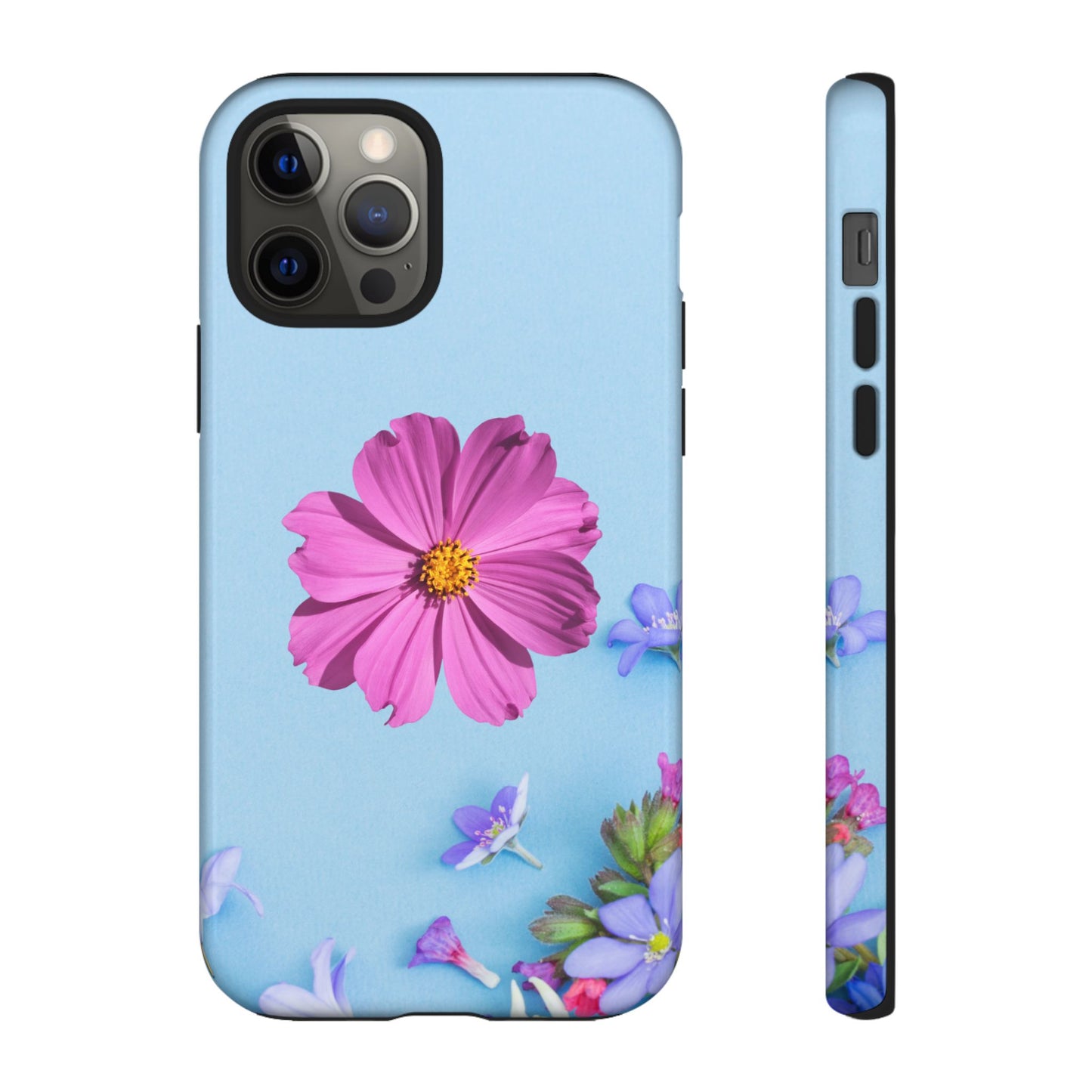 Tough Phone Case - Durable Protection with Vibrant Flower Design