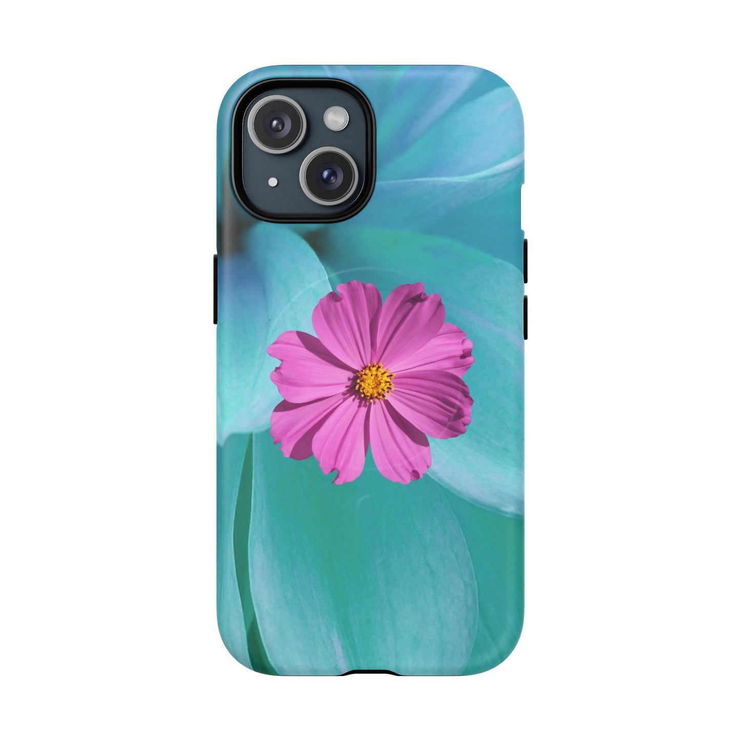 Tough Magnetic Phone Case - Vibrant Pink Flower Design