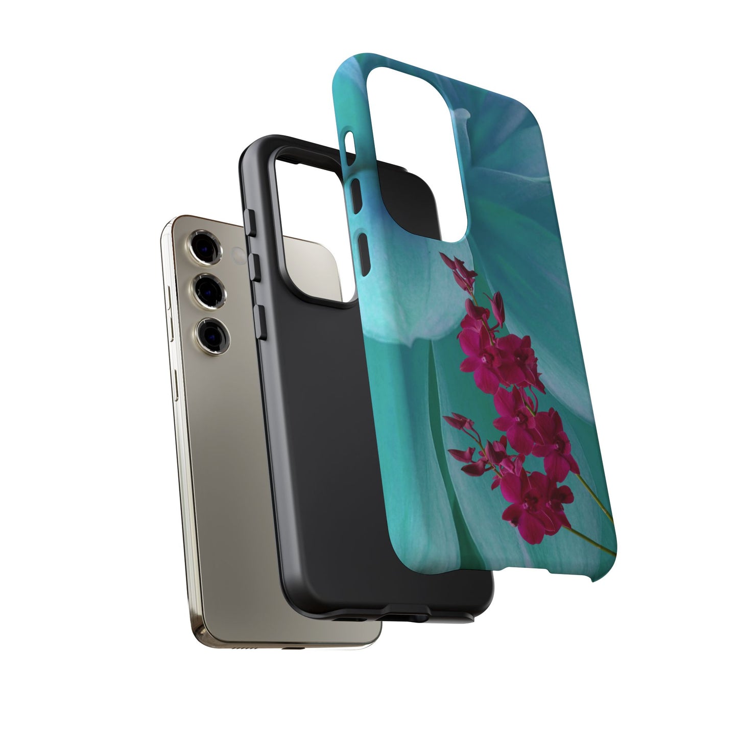 Tough Phone Case - Elegant Orchid Design