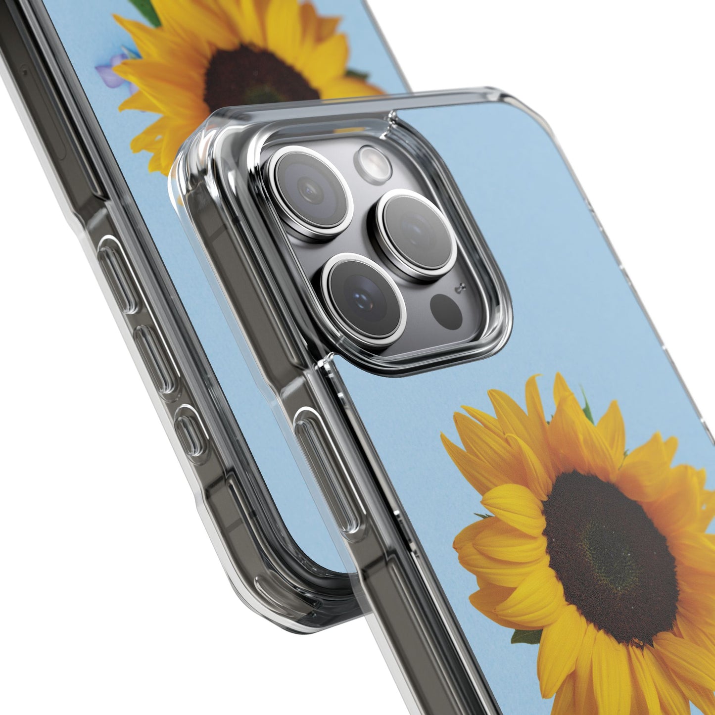 Magnet Clear Impact Case - Floristic Sunflower Design